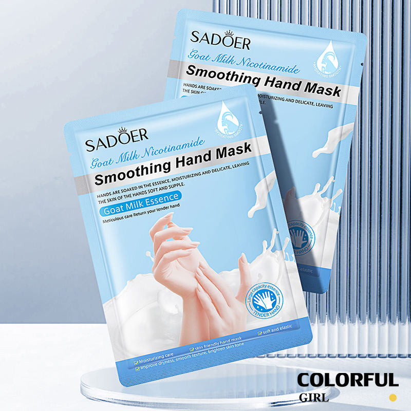 【10คู่】มาส์กมือ มาส์กเท้า ✨ นมแพะ / วิตามินซี / กุหลาบ / ลาเวนเดอร์ / ว่านหางจระเข้ บำรุงล้ำลึก เติมความชุ่มชื้น มือเท้านุ่มชุ่มชื้น ผิวดูเรียบเนียนกระจ่างใส