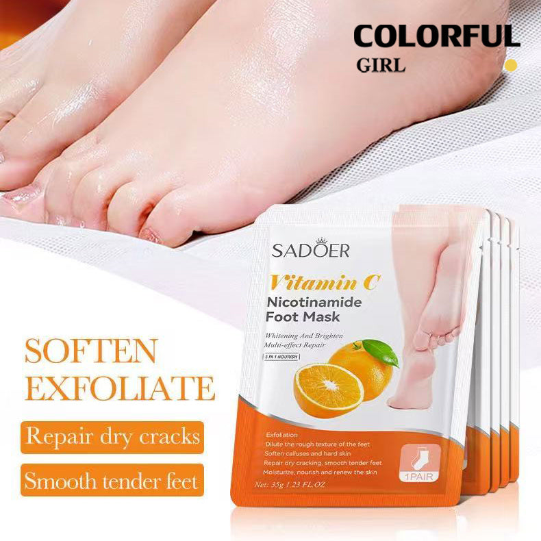 【10คู่】มาส์กมือ มาส์กเท้า ✨ นมแพะ / วิตามินซี / กุหลาบ / ลาเวนเดอร์ / ว่านหางจระเข้ บำรุงล้ำลึก เติมความชุ่มชื้น มือเท้านุ่มชุ่มชื้น ผิวดูเรียบเนียนกระจ่างใส