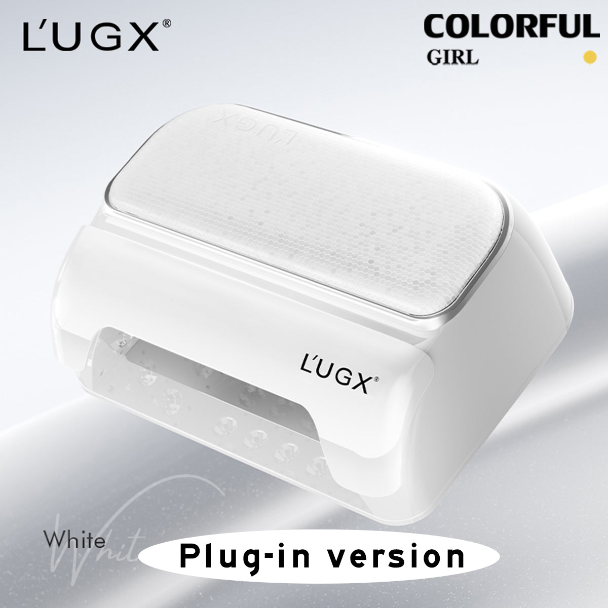 L’UGX LG802 / LG802S เครื่องอบเล็บ UV LED ดีไซน์ปกป้องสายตา พร้อมเบาะรองมือในตัว ถนอมผิว ไม่ทำให้มือดำ ถอดฐานได้ มีให้เลือกทั้งรุ่นชาร์จไฟ / รุ่นเสียบปลั๊ก