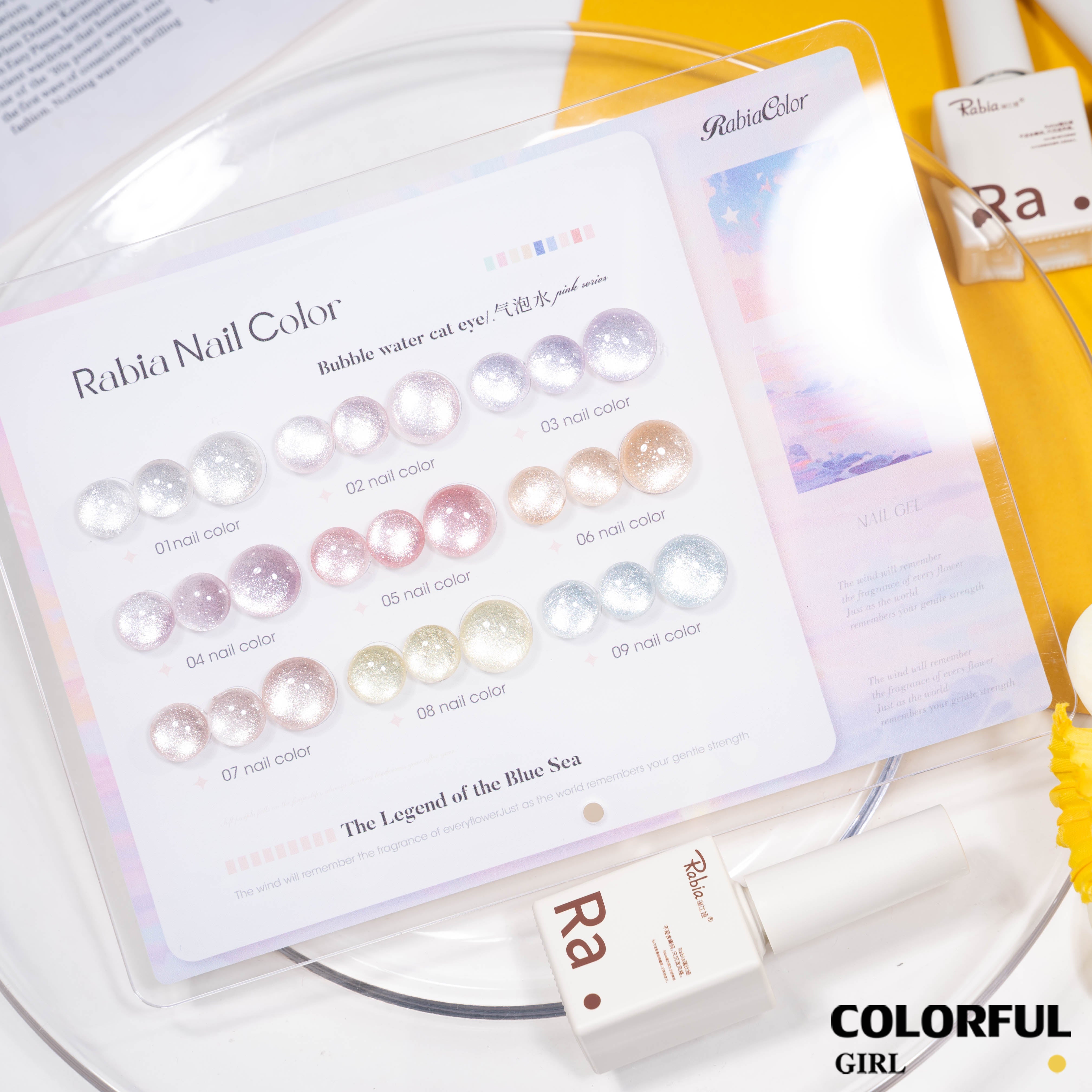 【พร้อมส่ง】Rabia สีเจลแคทอาย 9 สี ✨|เซ็ตใหม่ โทนสีสวยละมุน|เอฟเฟกต์ประกายแสงเล่นมิติ|แสงวิบวับดุจประกายดาว|แถมชาร์ทสีพร้อมโชว์สีสวย ๆ|ทามาให้แล้ว พร้อมใช้งาน 💅