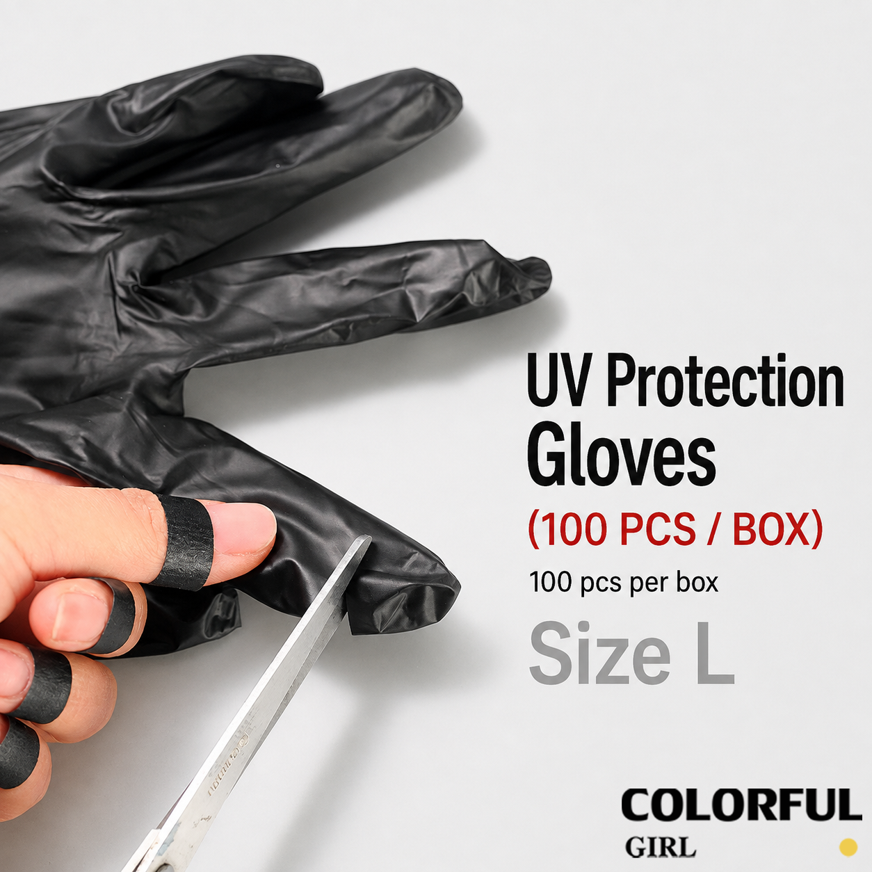 ถุงมือป้องกัน UV สำหรับงานทำเล็บ ดีไซน์ตาข่ายระบายอากาศ ป้องกันแสง UV จากเครื่องอบเจล ถุงมือครึ่งนิ้ว สำหรับทำเล็บมืออาชีพ