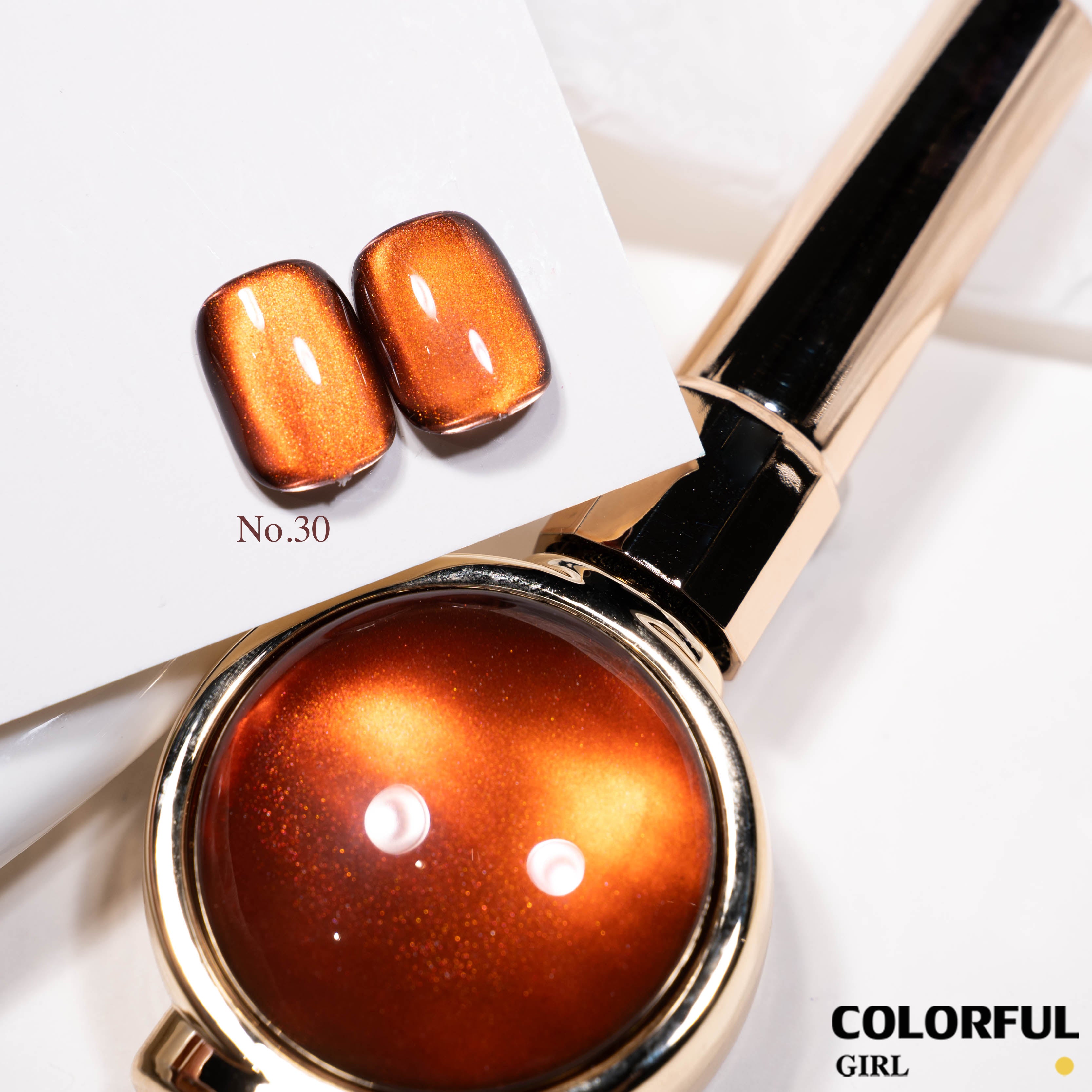 【พร้อมส่ง】แบบแยกขวด Milan Cat Eye สีเจลแคทอาย โทนสีลูกแก้ว เจลทาเล็บ UV/LED 30 สี แยกขวด รหัสสี 01-30 ใช้ร่วมกับแม่เหล็ก