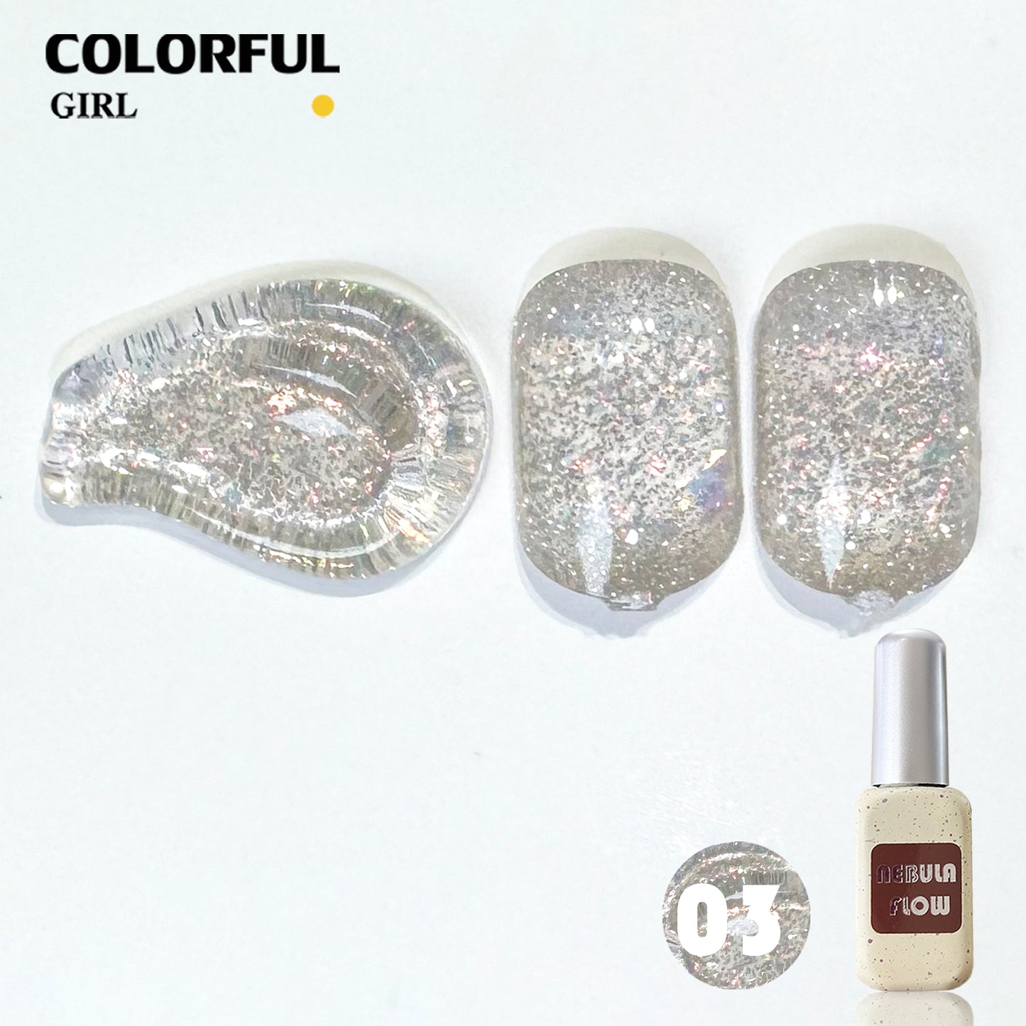 【พร้อมส่ง】NF-015|เบอร์ 1-24 แบบแยกขวด สีเจลแฟลช NebulNFlow|สีทาเล็บเจล cต้องอบ ส่งไว แถม ชาร์ทสี ยาทาเล็บเจล