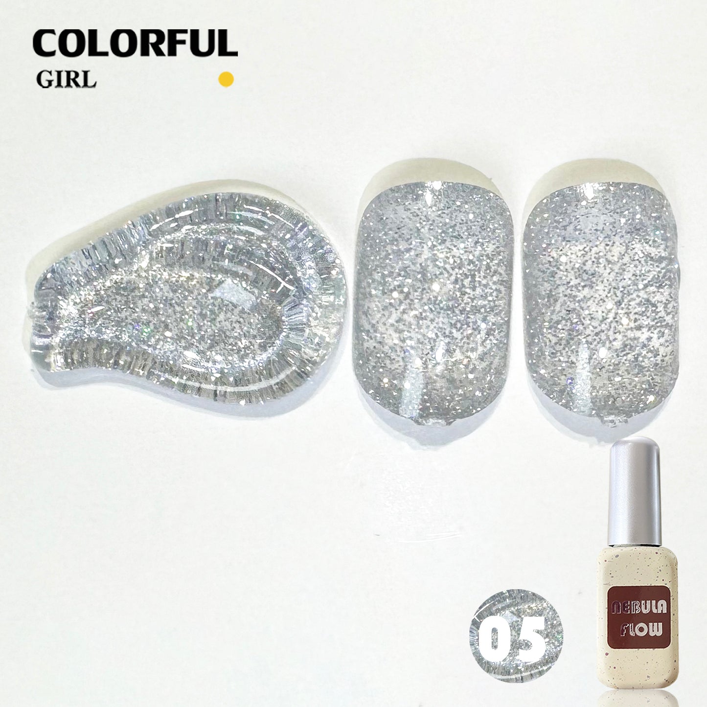 【พร้อมส่ง】NF-015|เบอร์ 1-24 แบบแยกขวด สีเจลแฟลช NebulNFlow|สีทาเล็บเจล cต้องอบ ส่งไว แถม ชาร์ทสี ยาทาเล็บเจล