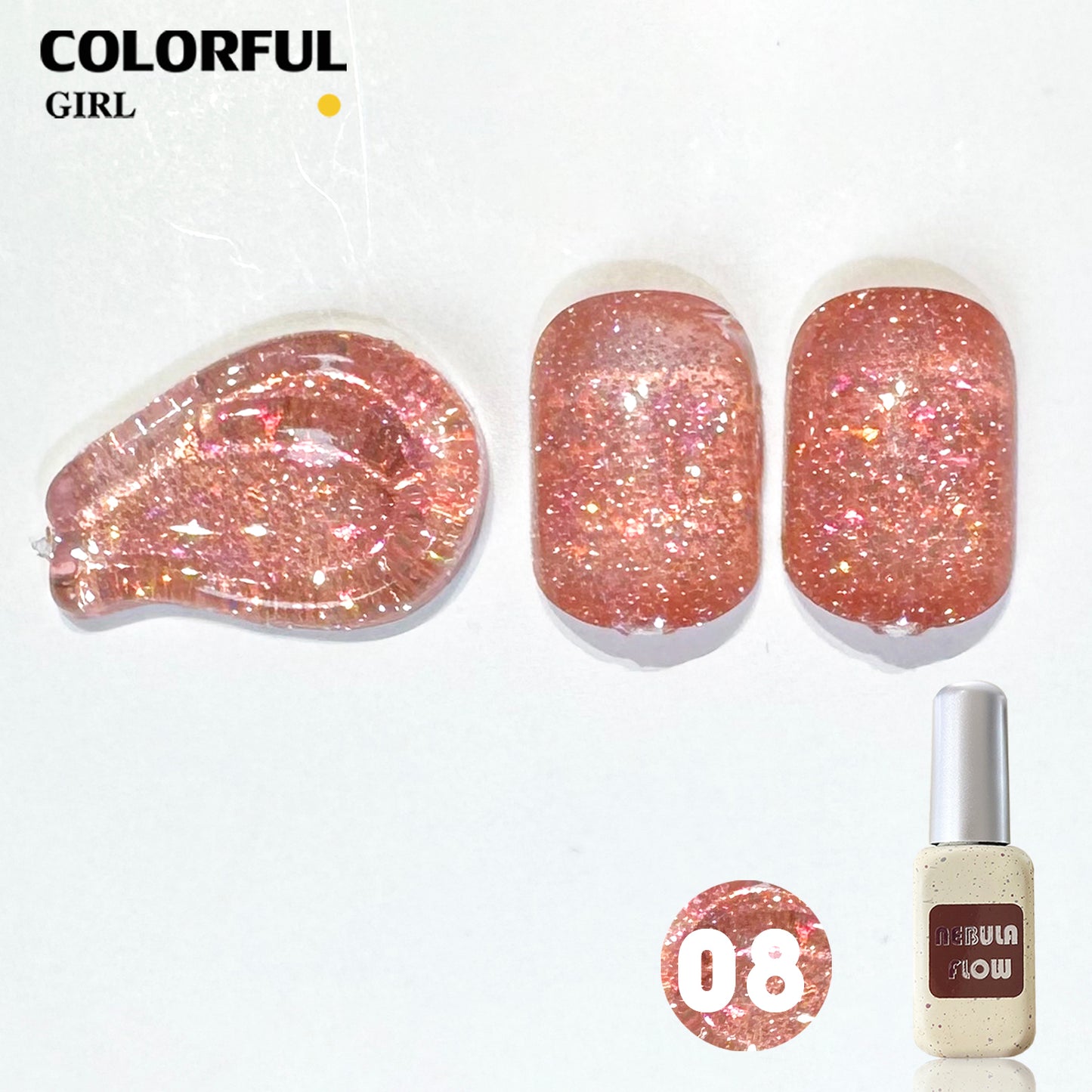 【พร้อมส่ง】NF-015|เบอร์ 1-24 แบบแยกขวด สีเจลแฟลช NebulNFlow|สีทาเล็บเจล cต้องอบ ส่งไว แถม ชาร์ทสี ยาทาเล็บเจล