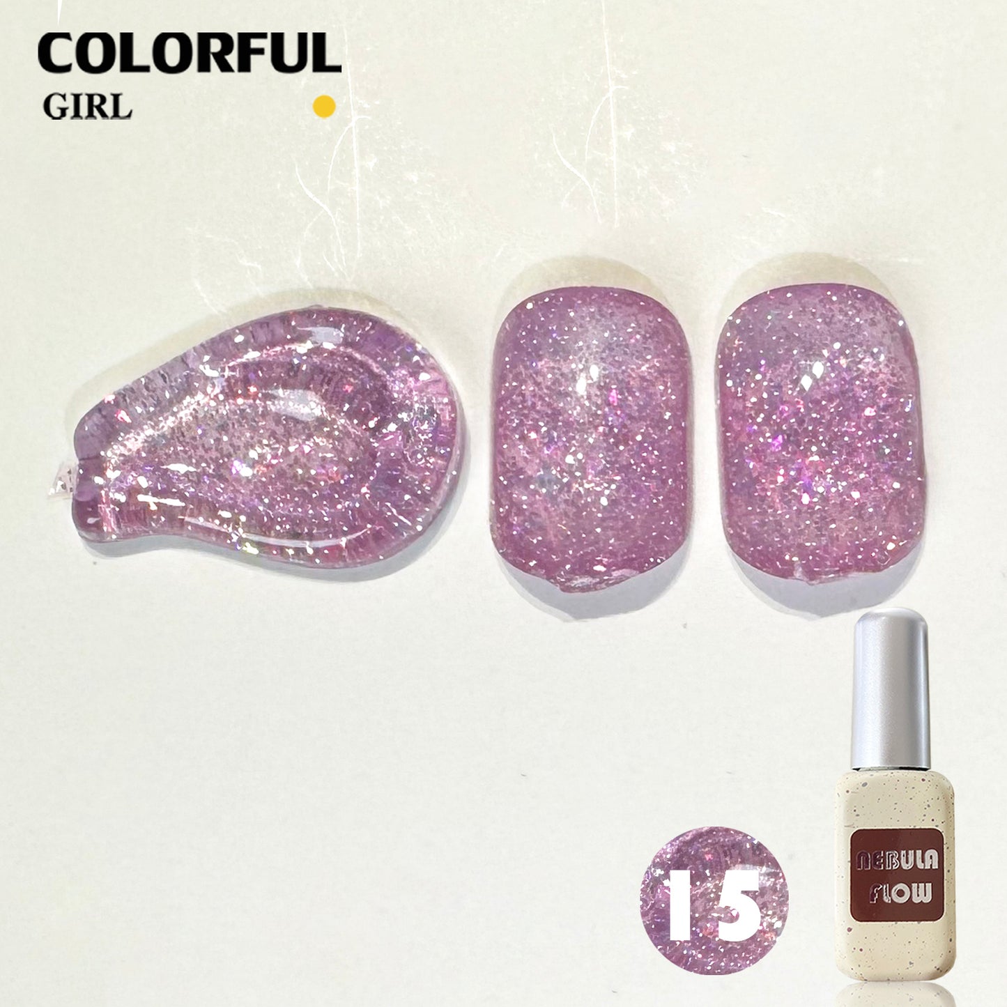 【พร้อมส่ง】NF-015|เบอร์ 1-24 แบบแยกขวด สีเจลแฟลช NebulNFlow|สีทาเล็บเจล cต้องอบ ส่งไว แถม ชาร์ทสี ยาทาเล็บเจล