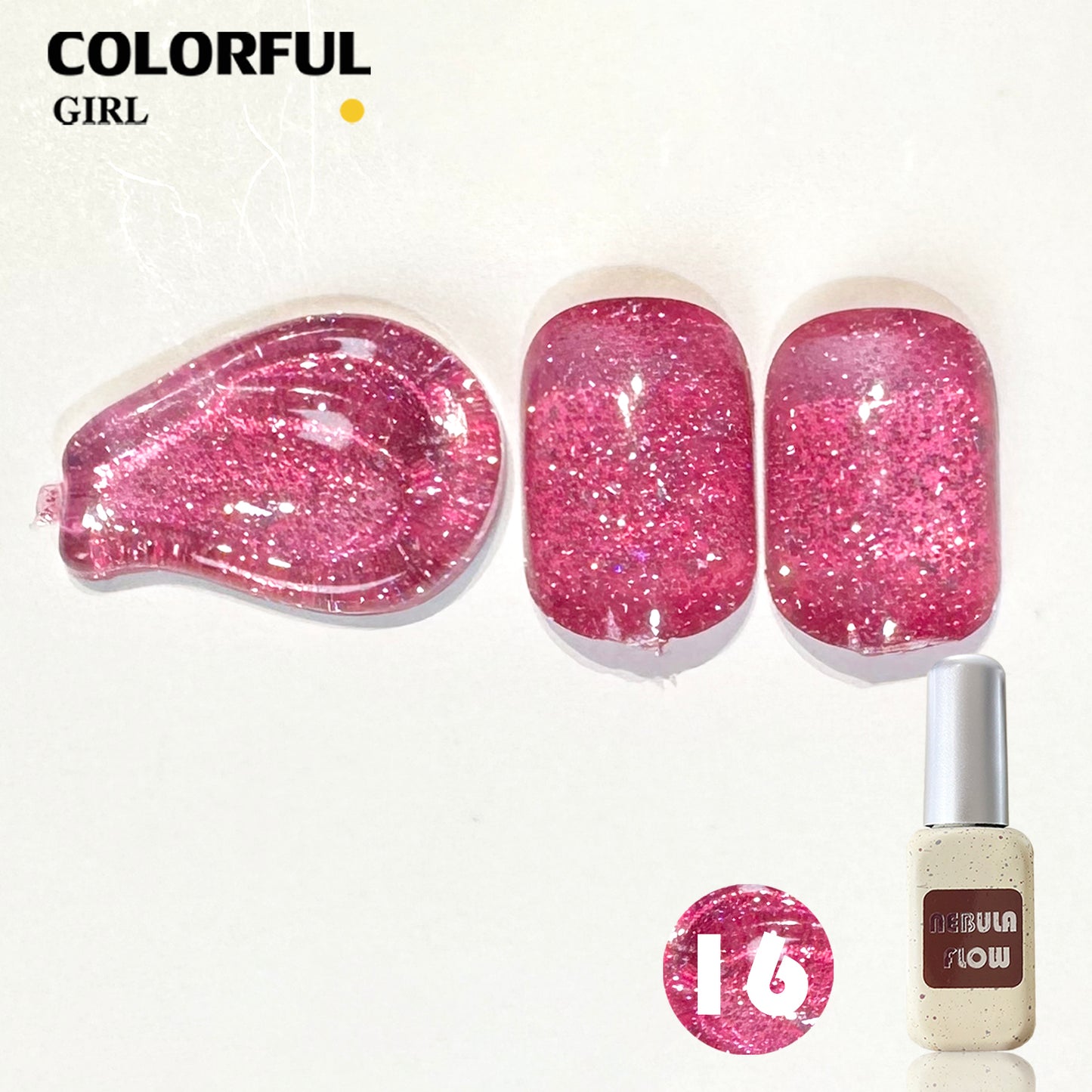 【พร้อมส่ง】NF-015|เบอร์ 1-24 แบบแยกขวด สีเจลแฟลช NebulNFlow|สีทาเล็บเจล cต้องอบ ส่งไว แถม ชาร์ทสี ยาทาเล็บเจล