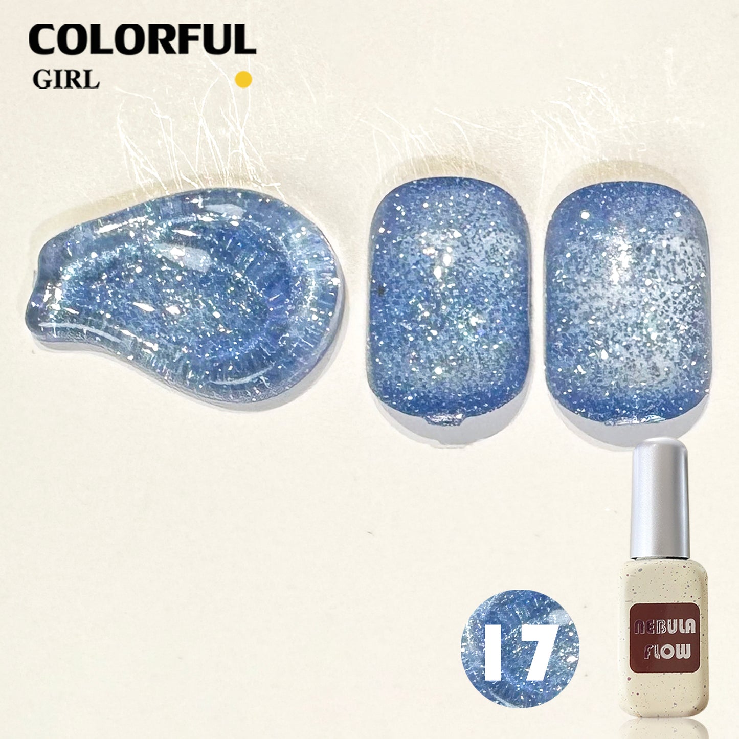 【พร้อมส่ง】NF-015|เบอร์ 1-24 แบบแยกขวด สีเจลแฟลช NebulNFlow|สีทาเล็บเจล cต้องอบ ส่งไว แถม ชาร์ทสี ยาทาเล็บเจล