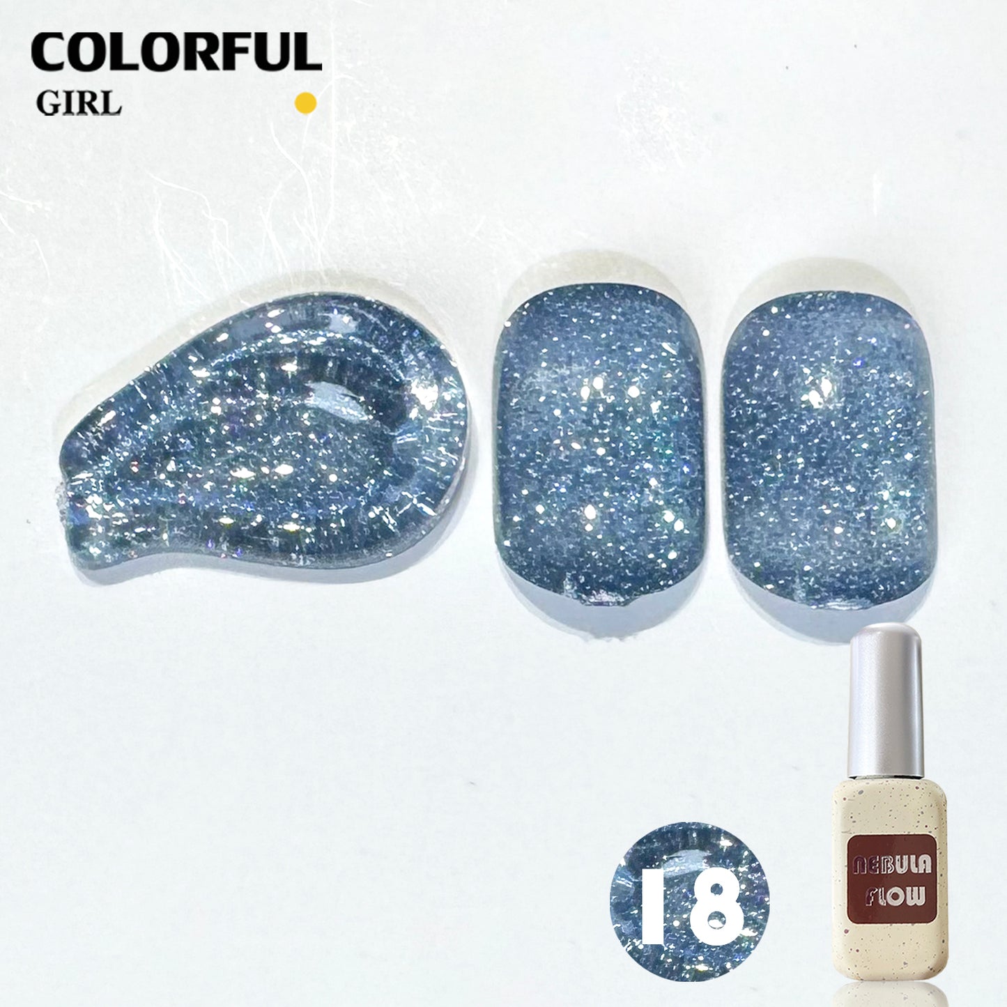 【พร้อมส่ง】NF-015|เบอร์ 1-24 แบบแยกขวด สีเจลแฟลช NebulNFlow|สีทาเล็บเจล cต้องอบ ส่งไว แถม ชาร์ทสี ยาทาเล็บเจล