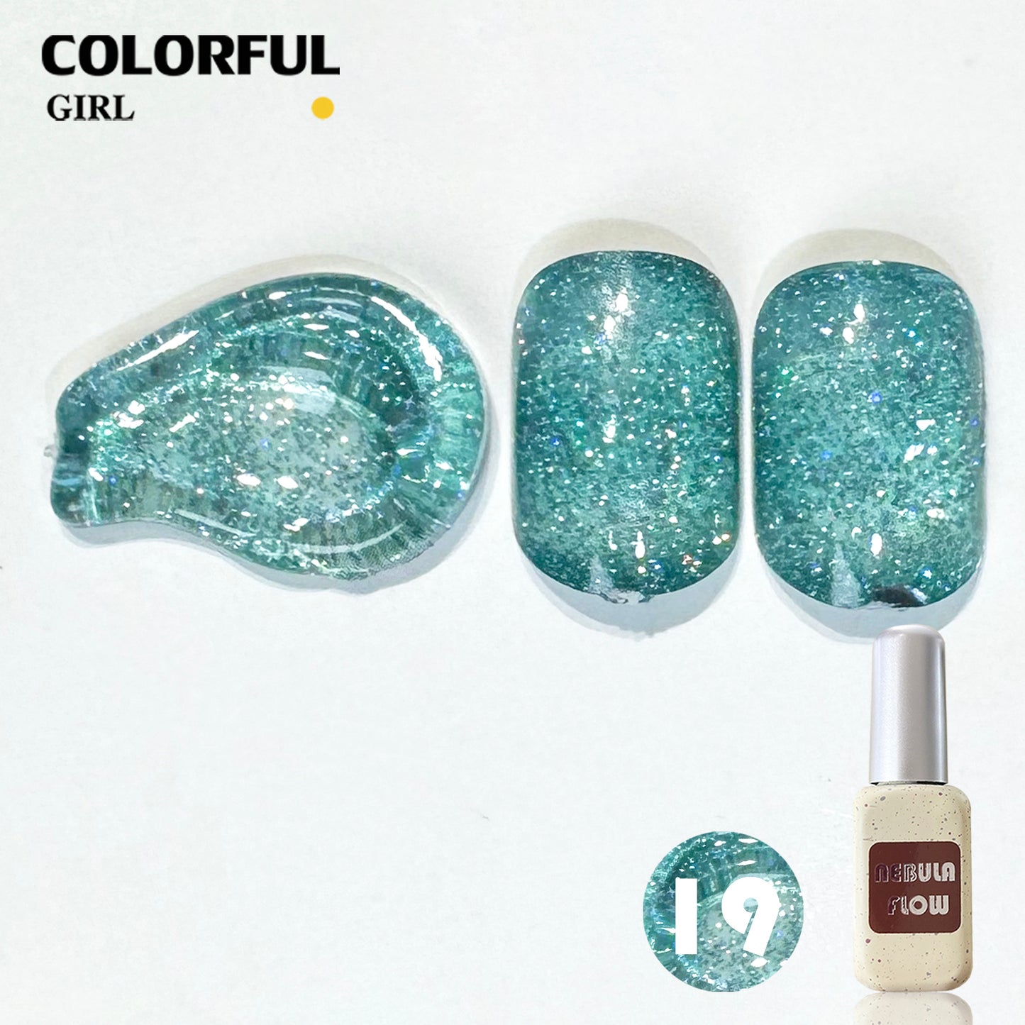 【พร้อมส่ง】NF-015|เบอร์ 1-24 แบบแยกขวด สีเจลแฟลช NebulNFlow|สีทาเล็บเจล cต้องอบ ส่งไว แถม ชาร์ทสี ยาทาเล็บเจล