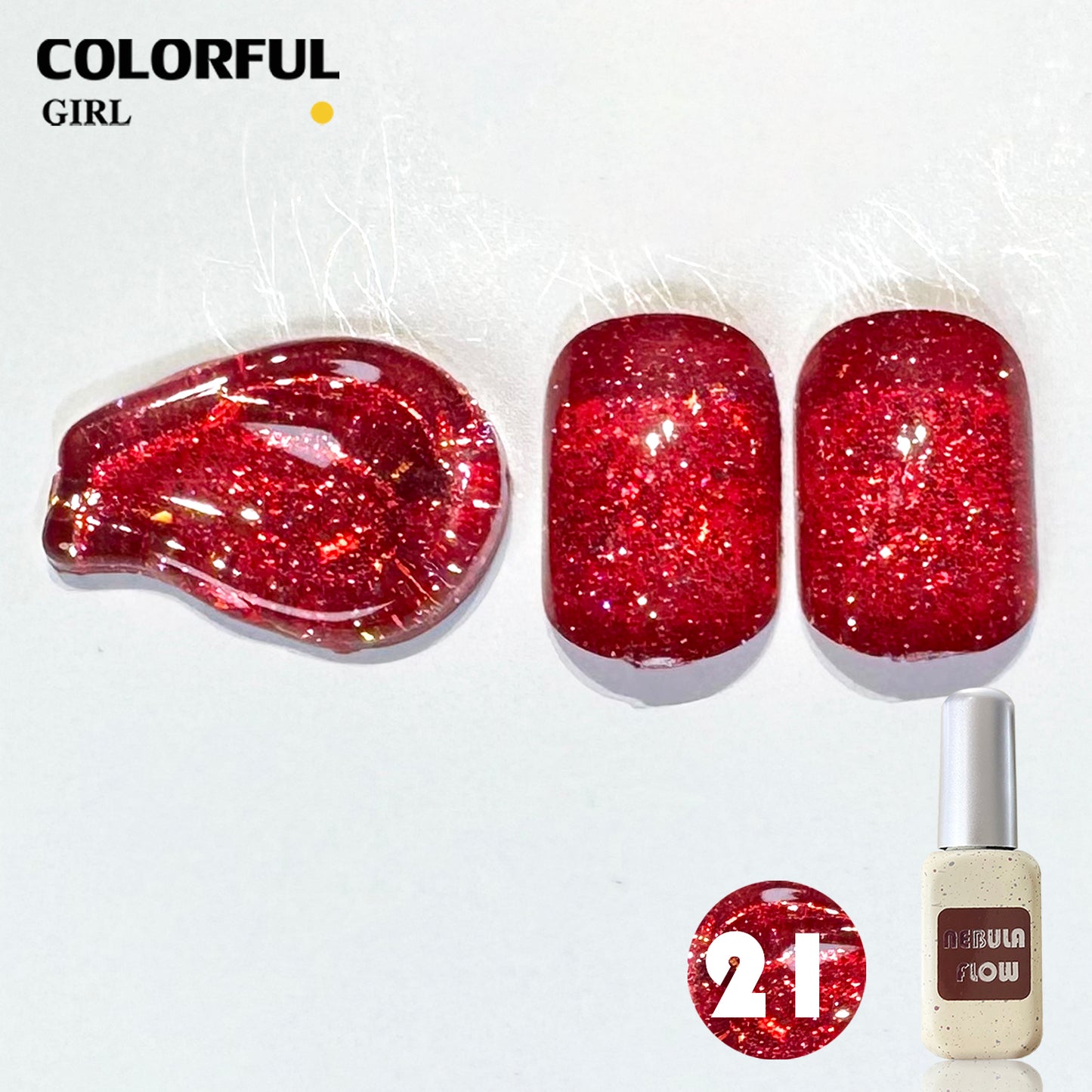 【พร้อมส่ง】NF-015|เบอร์ 1-24 แบบแยกขวด สีเจลแฟลช NebulNFlow|สีทาเล็บเจล cต้องอบ ส่งไว แถม ชาร์ทสี ยาทาเล็บเจล