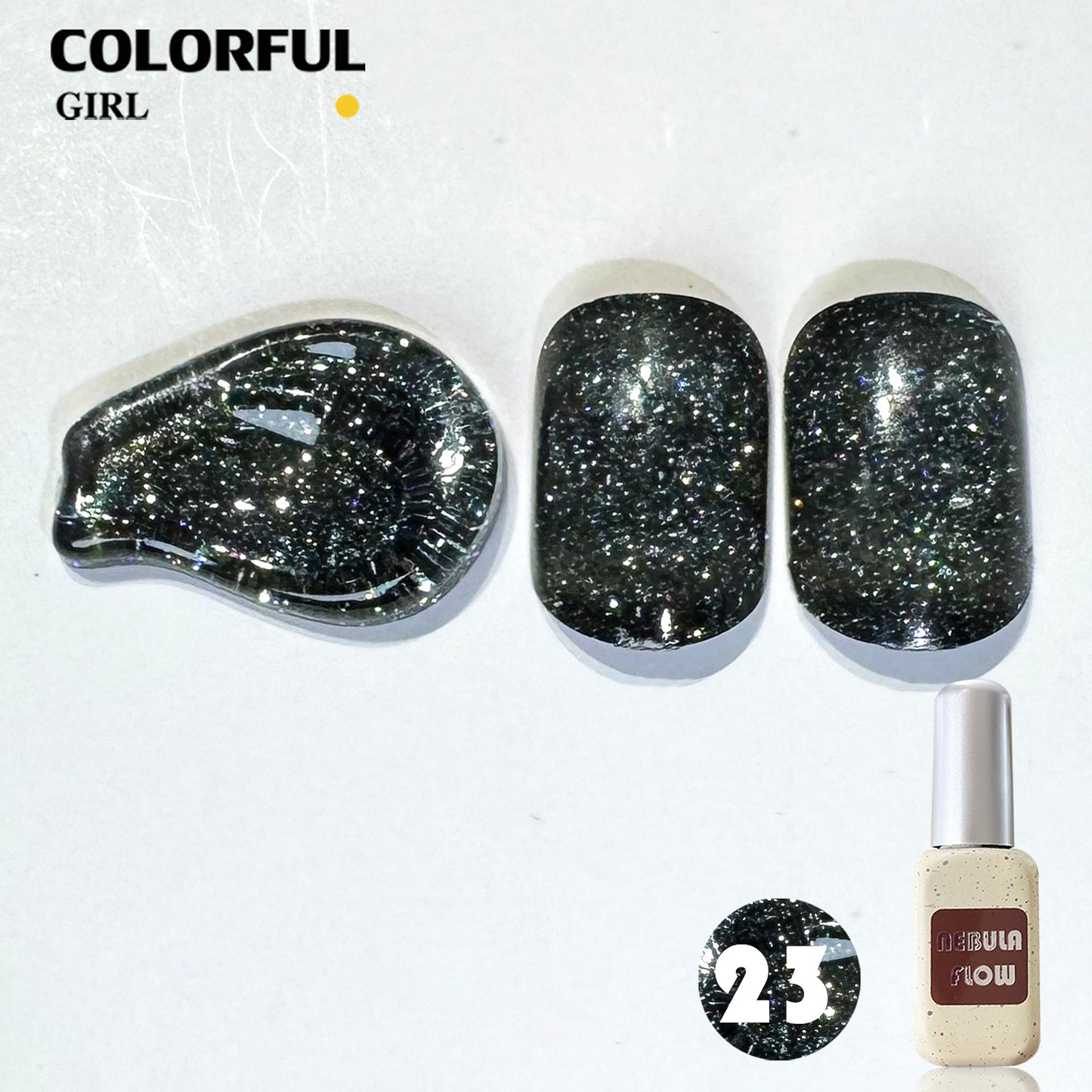 【พร้อมส่ง】NF-015|เบอร์ 1-24 แบบแยกขวด สีเจลแฟลช NebulNFlow|สีทาเล็บเจล cต้องอบ ส่งไว แถม ชาร์ทสี ยาทาเล็บเจล