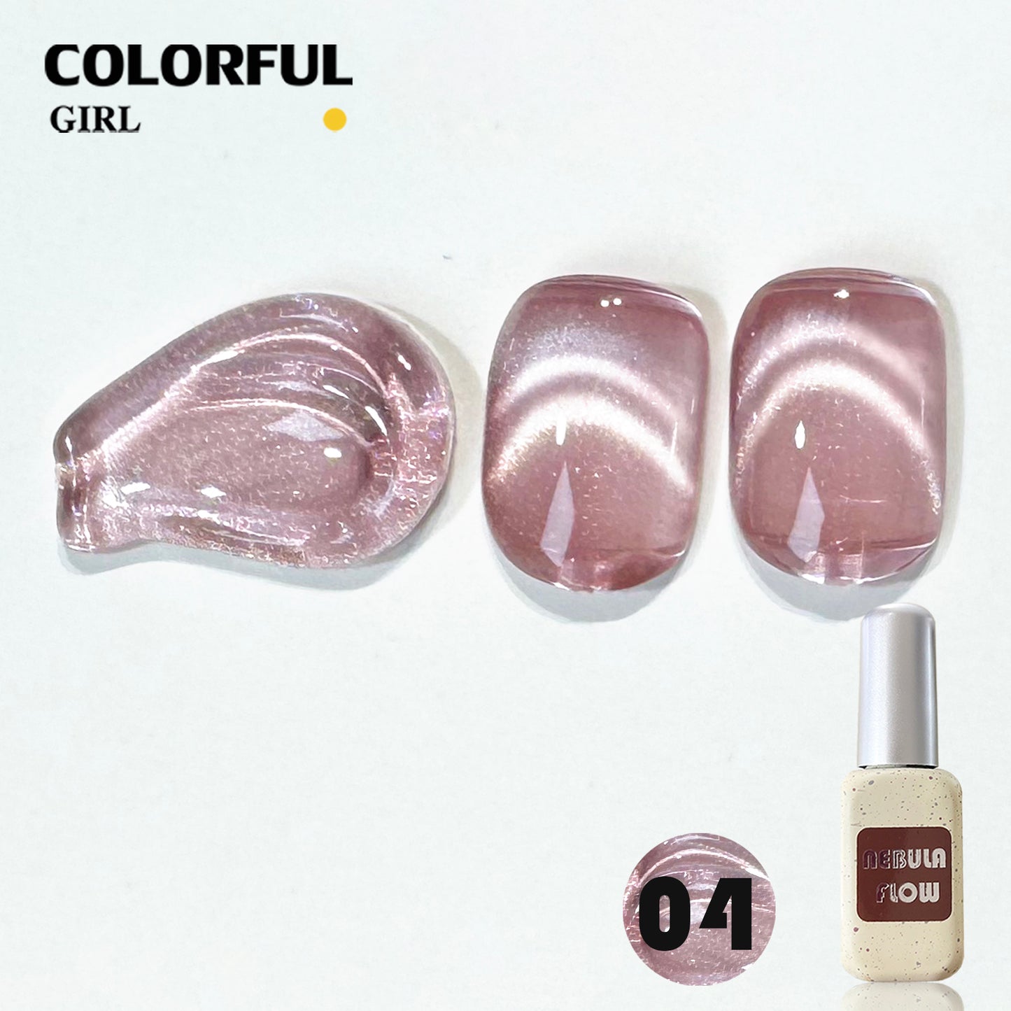 【พร้อมส่ง】NF-019|เบอร์ 1-24 สีเจลแคทอายเนื้อซาติน NebulNFlow|แบบแยกขวด สีเจลแคทอาย สีแน่น วิบวับ สีลูกแก้ว สวยมาก ต้องอบ ส่งไว