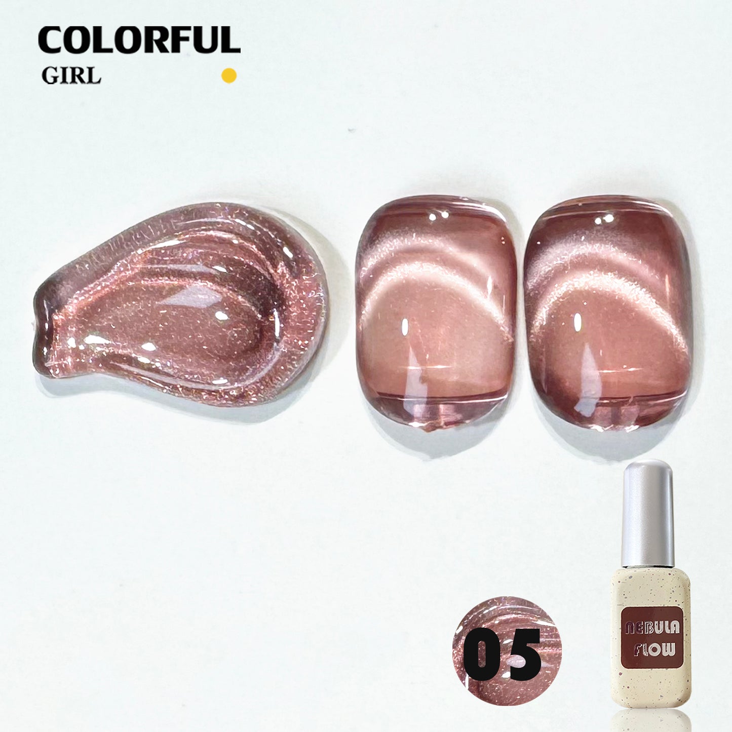 【พร้อมส่ง】NF-019|เบอร์ 1-24 สีเจลแคทอายเนื้อซาติน NebulNFlow|แบบแยกขวด สีเจลแคทอาย สีแน่น วิบวับ สีลูกแก้ว สวยมาก ต้องอบ ส่งไว