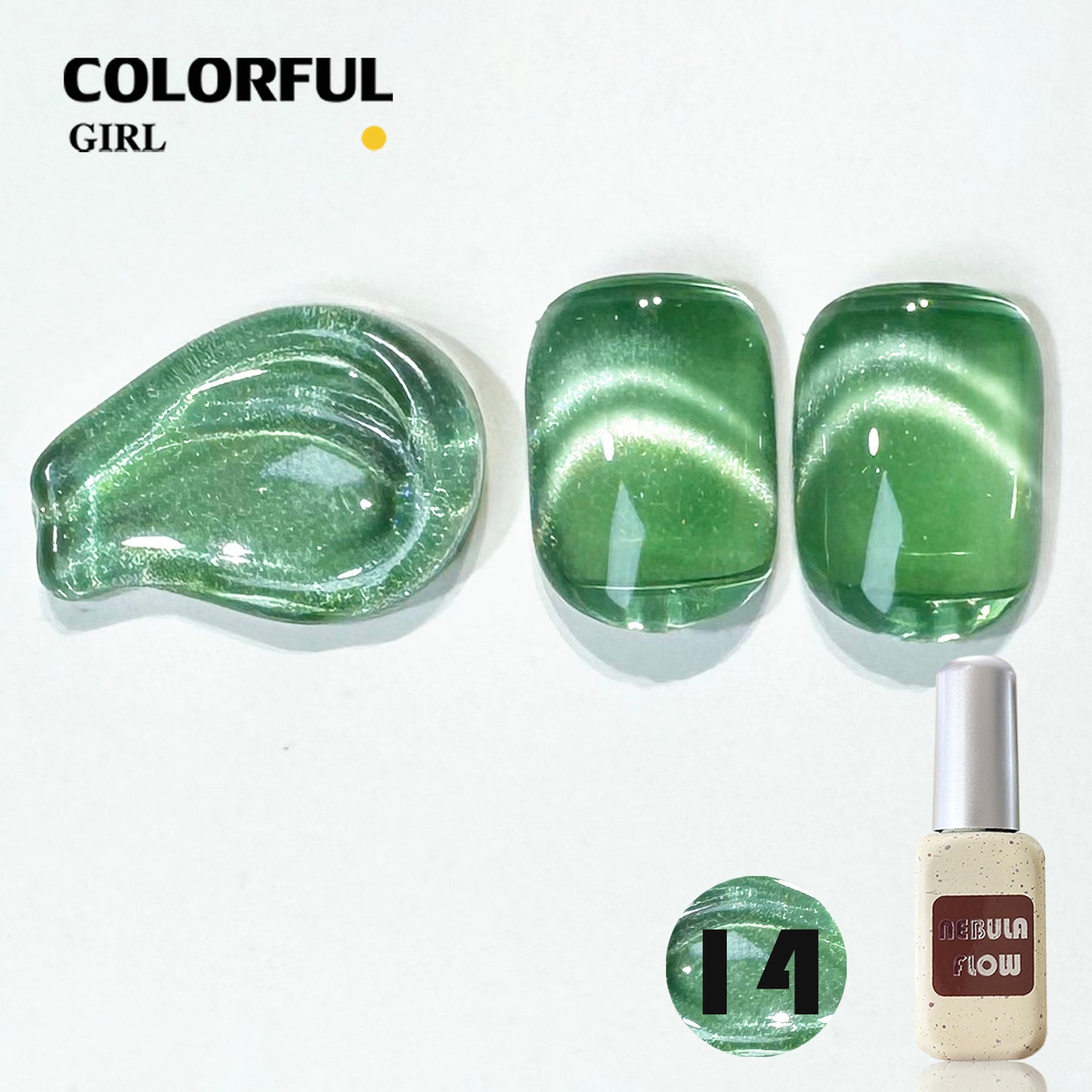 【พร้อมส่ง】NF-019|เบอร์ 1-24 สีเจลแคทอายเนื้อซาติน NebulNFlow|แบบแยกขวด สีเจลแคทอาย สีแน่น วิบวับ สีลูกแก้ว สวยมาก ต้องอบ ส่งไว