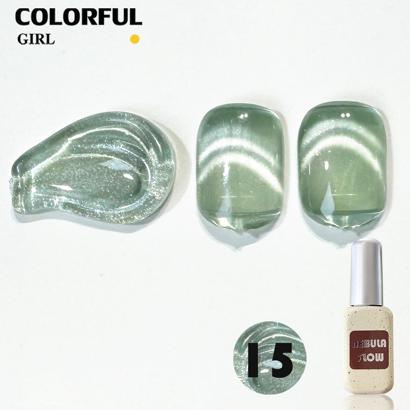 【พร้อมส่ง】NF-019|เบอร์ 1-24 สีเจลแคทอายเนื้อซาติน NebulNFlow|แบบแยกขวด สีเจลแคทอาย สีแน่น วิบวับ สีลูกแก้ว สวยมาก ต้องอบ ส่งไว