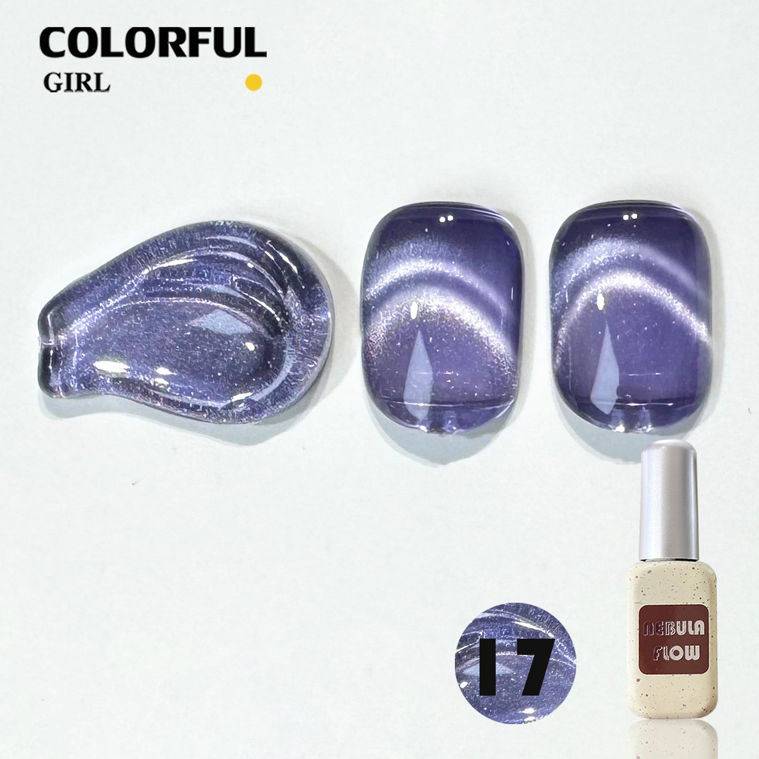 【พร้อมส่ง】NF-019|เบอร์ 1-24 สีเจลแคทอายเนื้อซาติน NebulNFlow|แบบแยกขวด สีเจลแคทอาย สีแน่น วิบวับ สีลูกแก้ว สวยมาก ต้องอบ ส่งไว