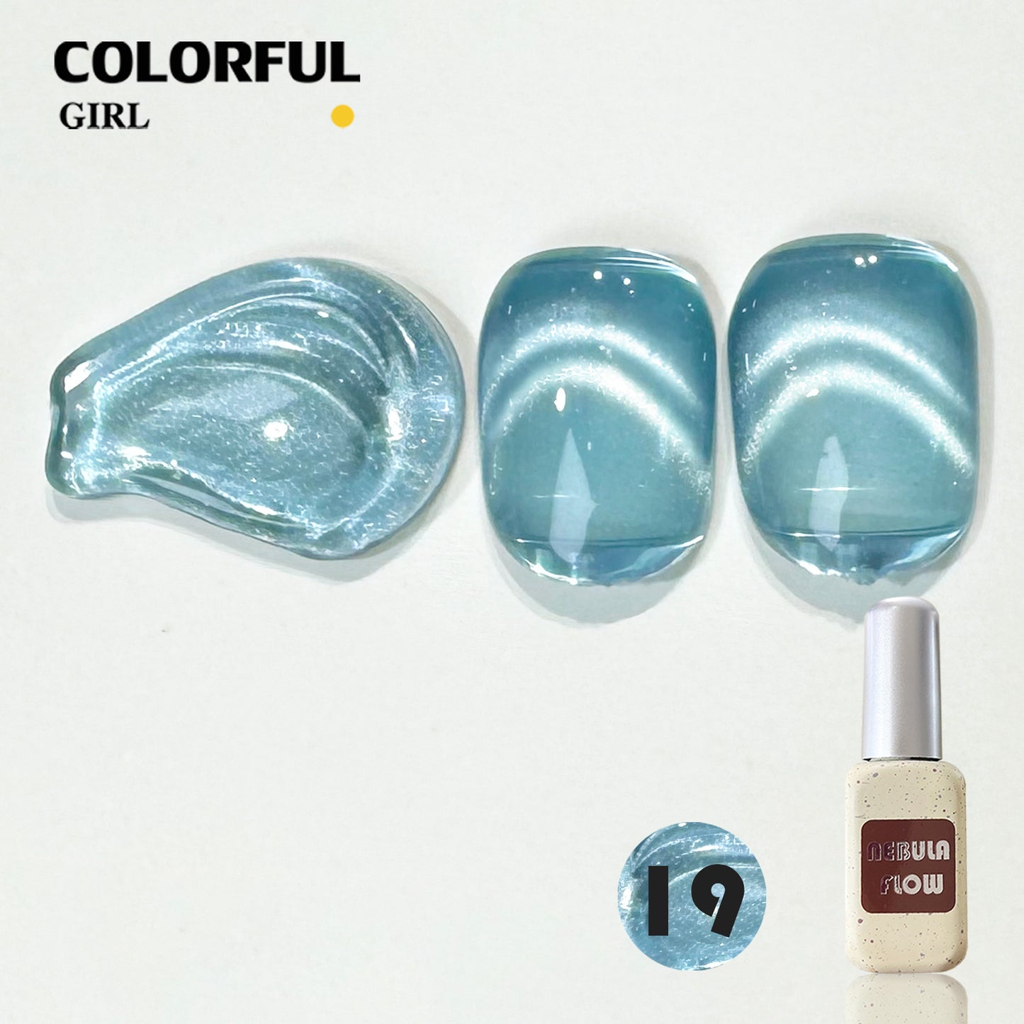 【พร้อมส่ง】NF-019|เบอร์ 1-24 สีเจลแคทอายเนื้อซาติน NebulNFlow|แบบแยกขวด สีเจลแคทอาย สีแน่น วิบวับ สีลูกแก้ว สวยมาก ต้องอบ ส่งไว