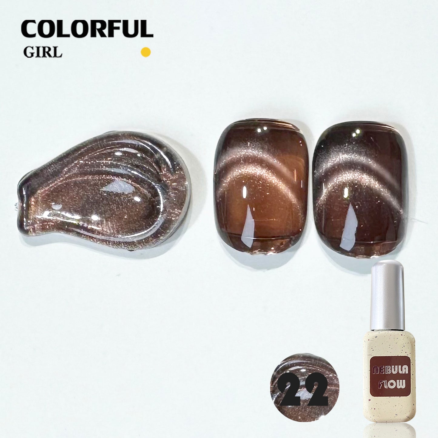 【พร้อมส่ง】NF-019|เบอร์ 1-24 สีเจลแคทอายเนื้อซาติน NebulNFlow|แบบแยกขวด สีเจลแคทอาย สีแน่น วิบวับ สีลูกแก้ว สวยมาก ต้องอบ ส่งไว
