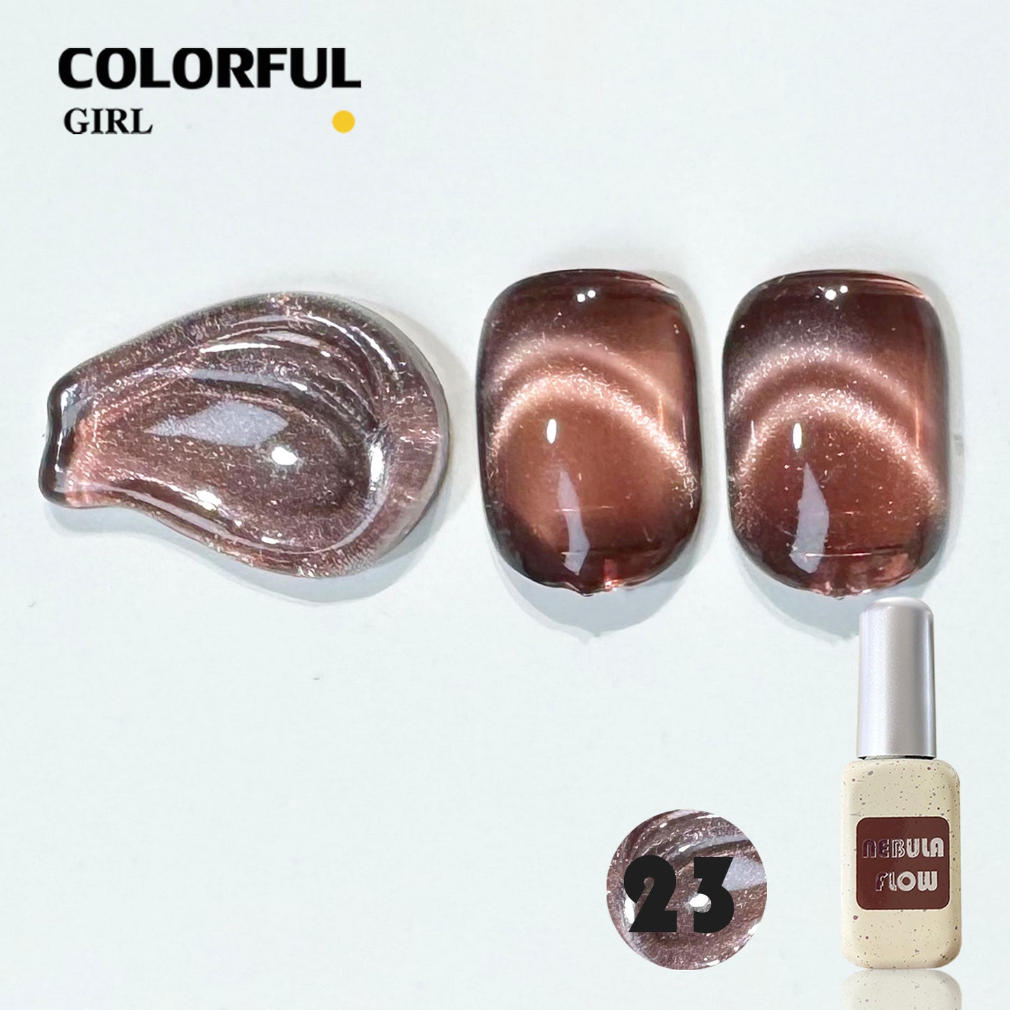 【พร้อมส่ง】NF-019|เบอร์ 1-24 สีเจลแคทอายเนื้อซาติน NebulNFlow|แบบแยกขวด สีเจลแคทอาย สีแน่น วิบวับ สีลูกแก้ว สวยมาก ต้องอบ ส่งไว