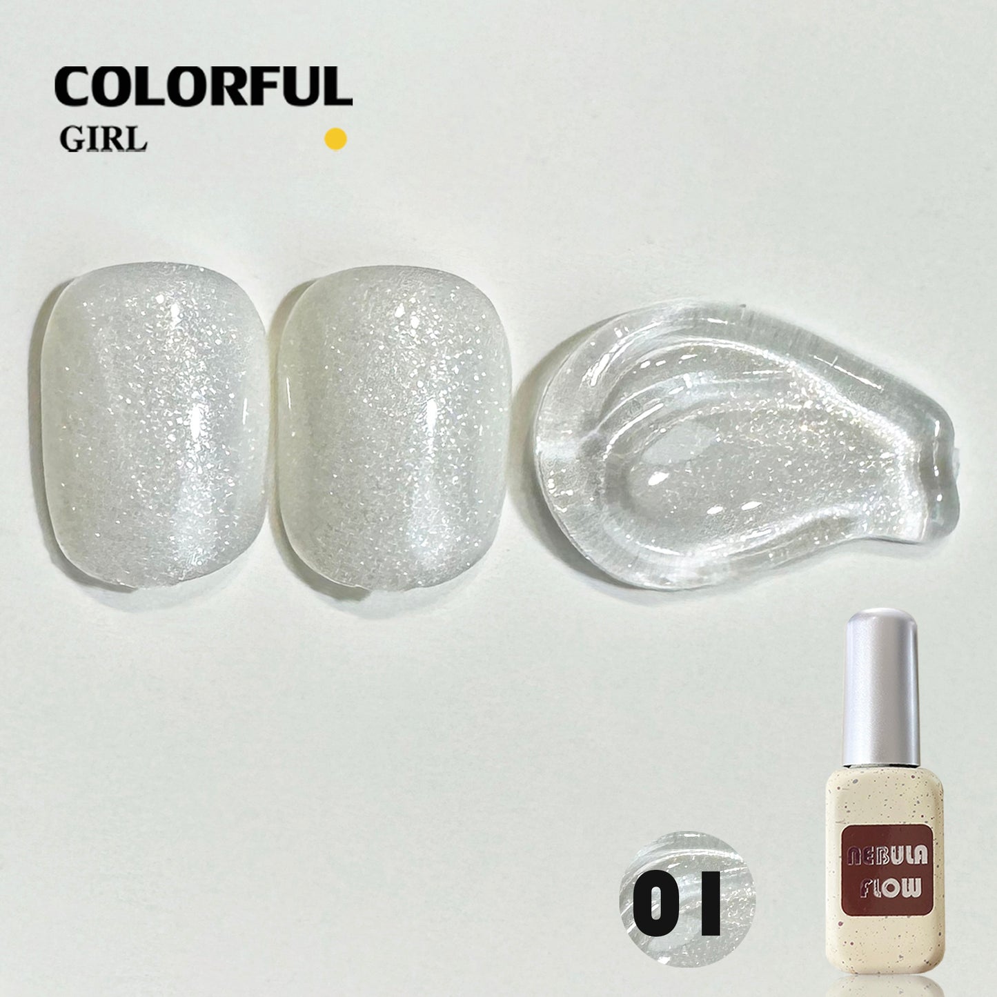 【พร้อมส่ง】NF-018|24สี สีเจลชิมเมอร์ แบบแยกขวด NebulNFlow|สีโทนชมพู สีเจล วิบวับ สวยมาก ต้องอบ
