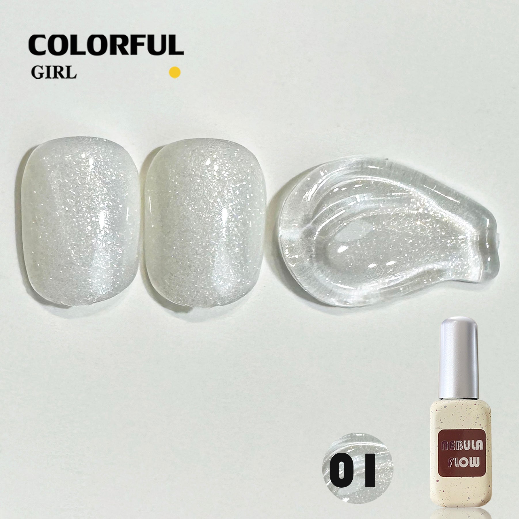 NebulNFlow 24สี สีเจลชิมเมอร์ แบบแยกขวด |สีเจลชิมเมอร์