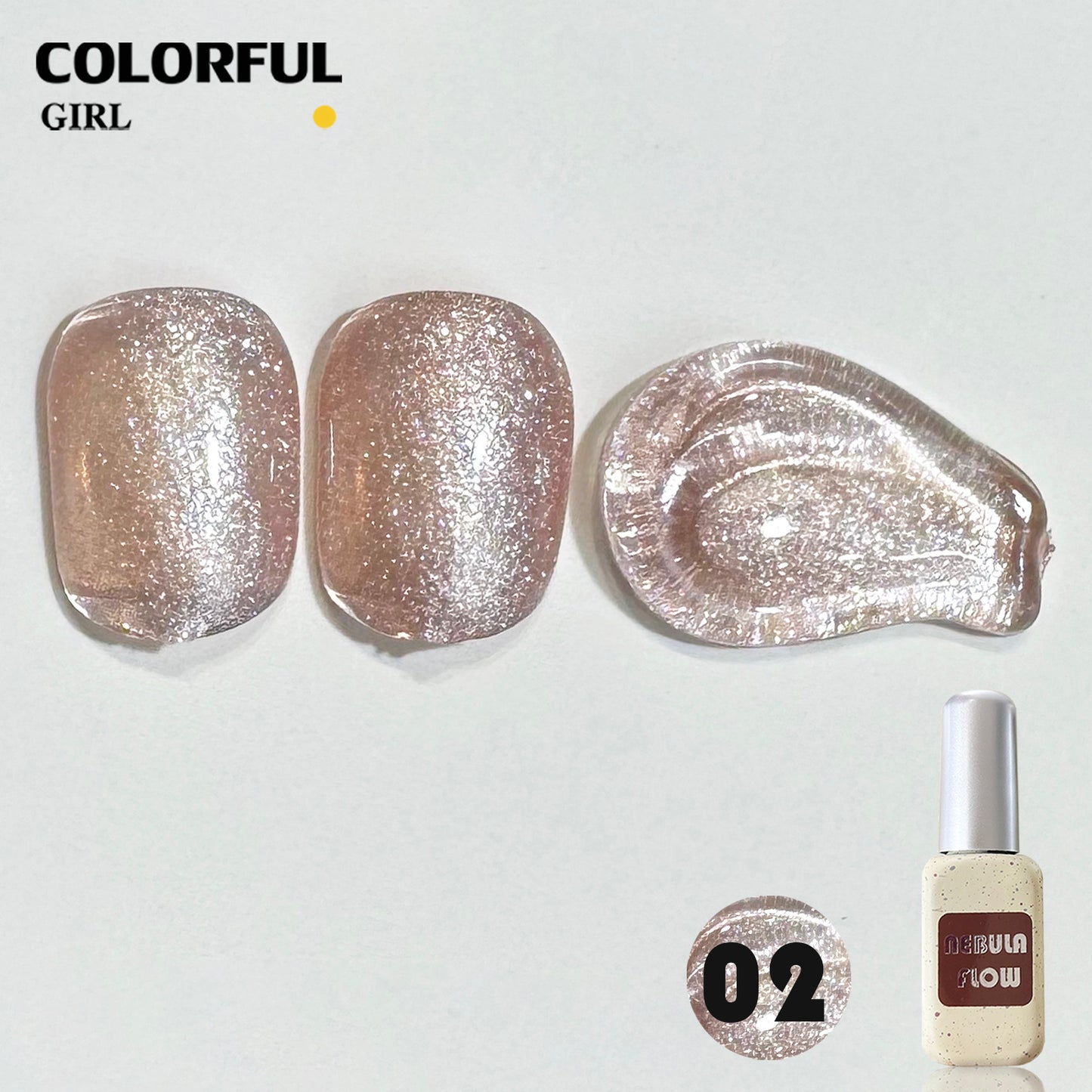 【พร้อมส่ง】NF-018|24สี สีเจลชิมเมอร์ แบบแยกขวด NebulNFlow|สีโทนชมพู สีเจล วิบวับ สวยมาก ต้องอบ