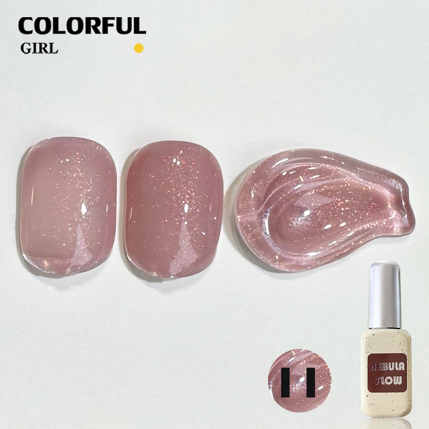 NebulNFlow 24สี สีเจลชิมเมอร์ แบบแยกขวด |สีเจลชิมเมอร์