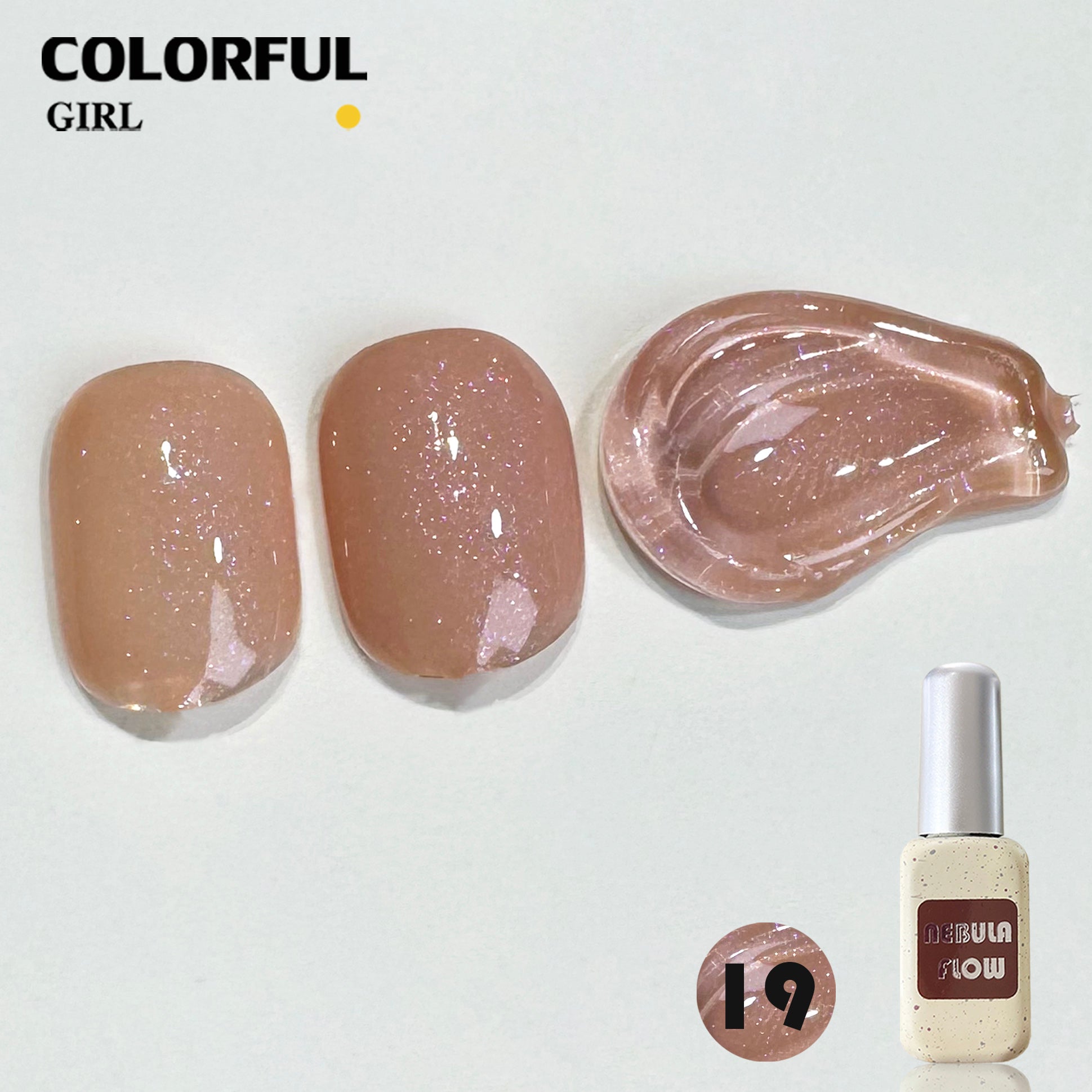 NebulNFlow 24สี สีเจลชิมเมอร์ แบบแยกขวด |สีเจลชิมเมอร์