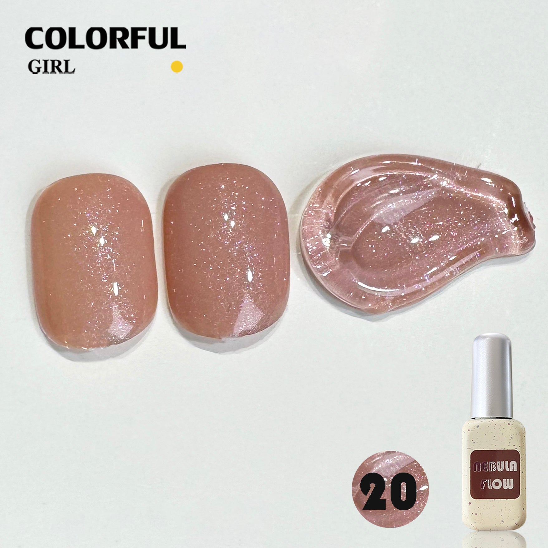 NebulNFlow 24สี สีเจลชิมเมอร์ แบบแยกขวด |สีเจลชิมเมอร์