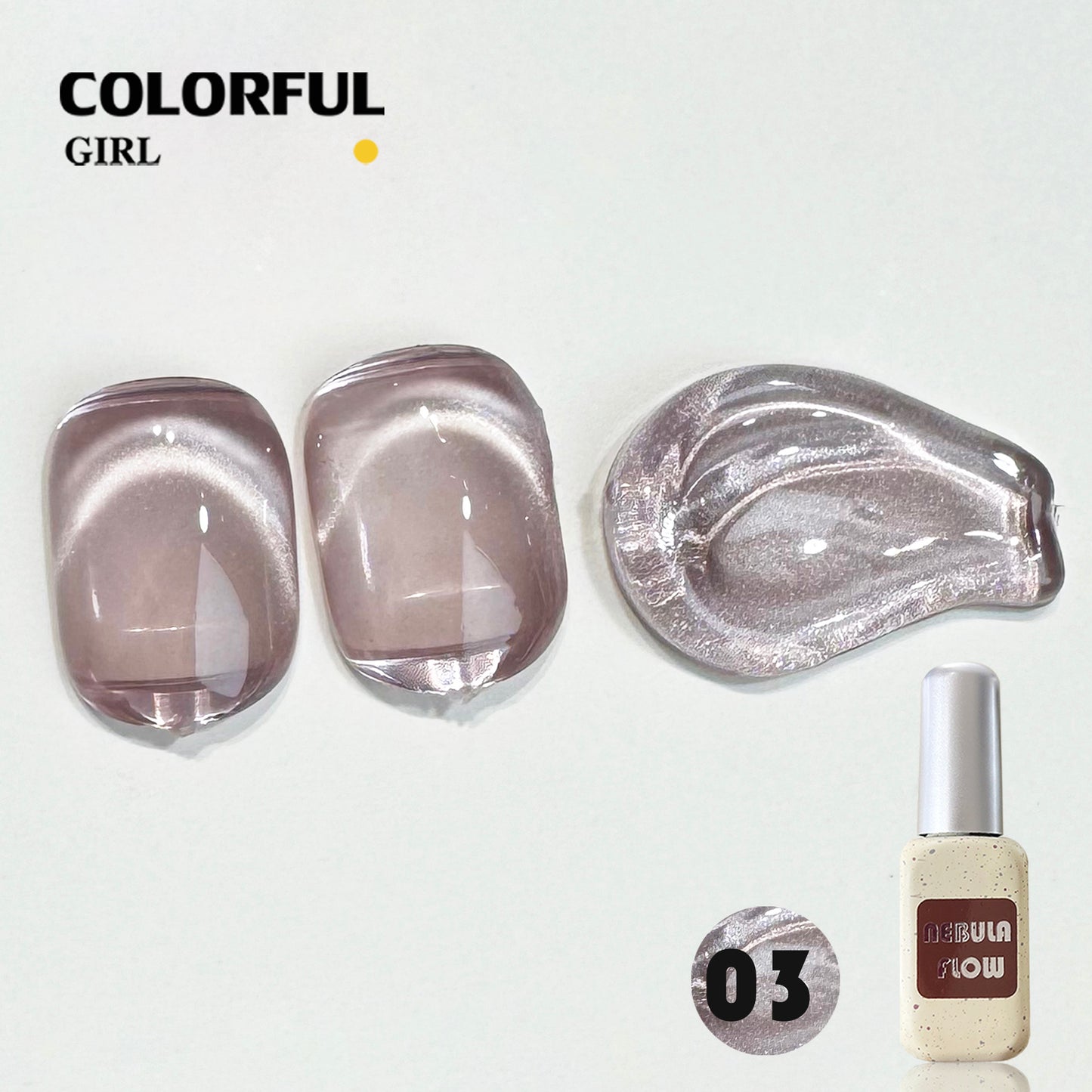【พร้อมส่ง】NF-016|เบอร์ 1-24 แบบแยกขวด สีเจลแคทอายเนื้อซาติน NebulNFlow|สีแน่น cat eye วิบวับ สีลูกแก้ว สวยมาก ต้องอบ ส่งไว