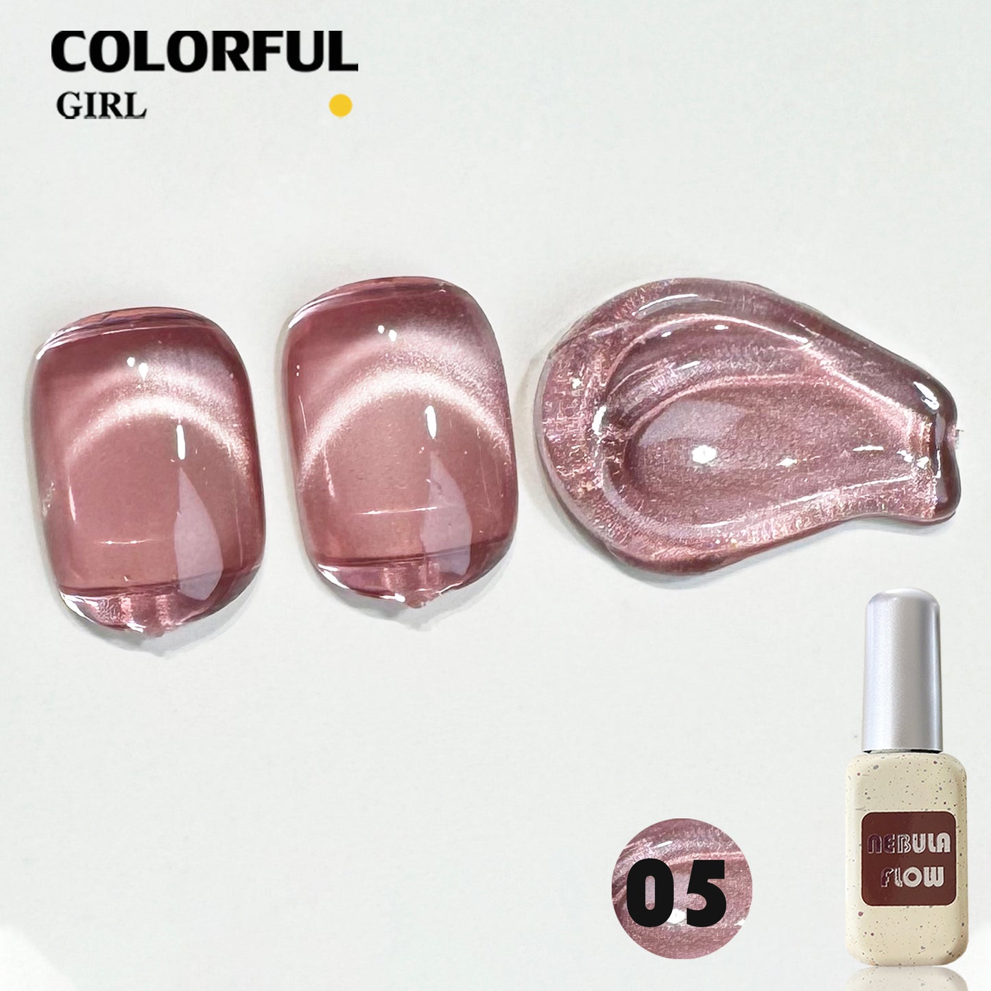 【พร้อมส่ง】NF-016|เบอร์ 1-24 แบบแยกขวด สีเจลแคทอายเนื้อซาติน NebulNFlow|สีแน่น cat eye วิบวับ สีลูกแก้ว สวยมาก ต้องอบ ส่งไว