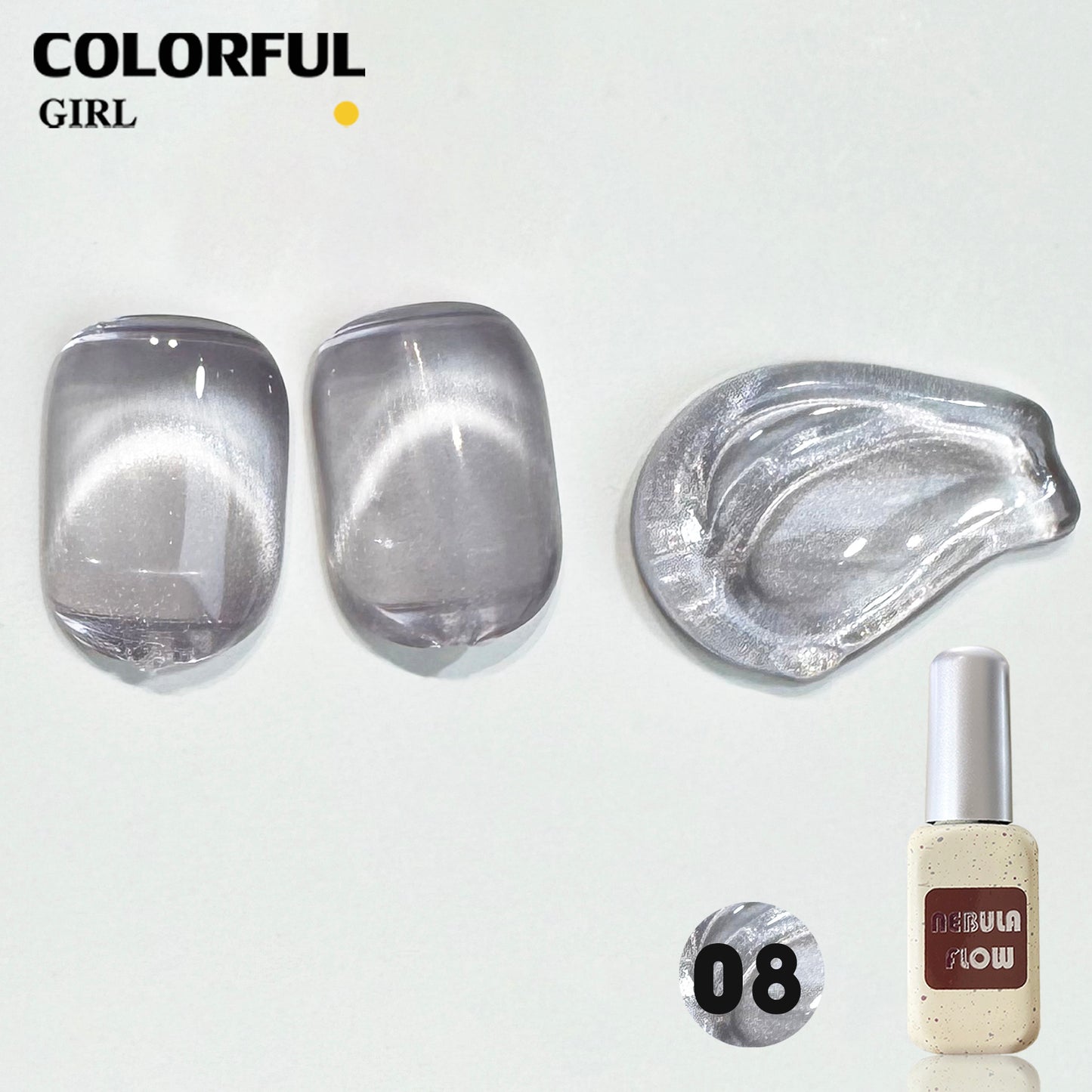 【พร้อมส่ง】NF-016|เบอร์ 1-24 แบบแยกขวด สีเจลแคทอายเนื้อซาติน NebulNFlow|สีแน่น cat eye วิบวับ สีลูกแก้ว สวยมาก ต้องอบ ส่งไว