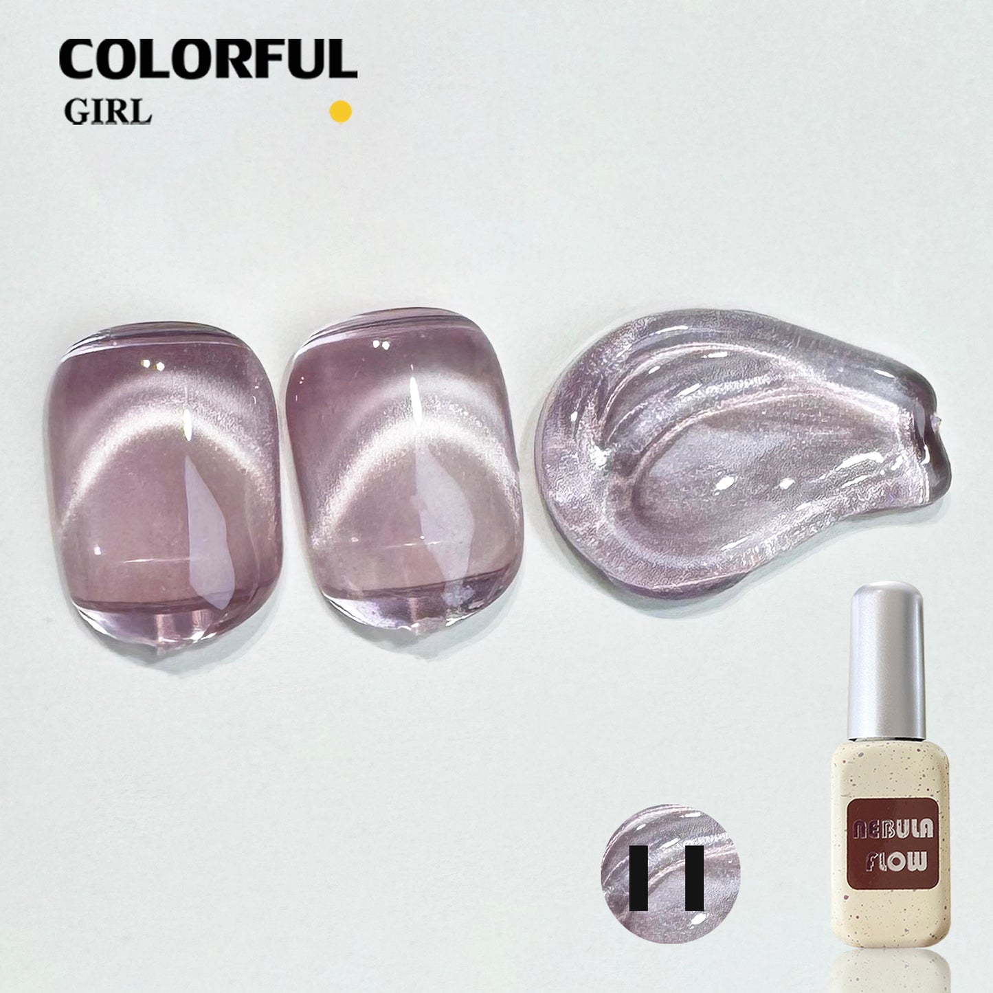 【พร้อมส่ง】NF-016|เบอร์ 1-24 แบบแยกขวด สีเจลแคทอายเนื้อซาติน NebulNFlow|สีแน่น cat eye วิบวับ สีลูกแก้ว สวยมาก ต้องอบ ส่งไว