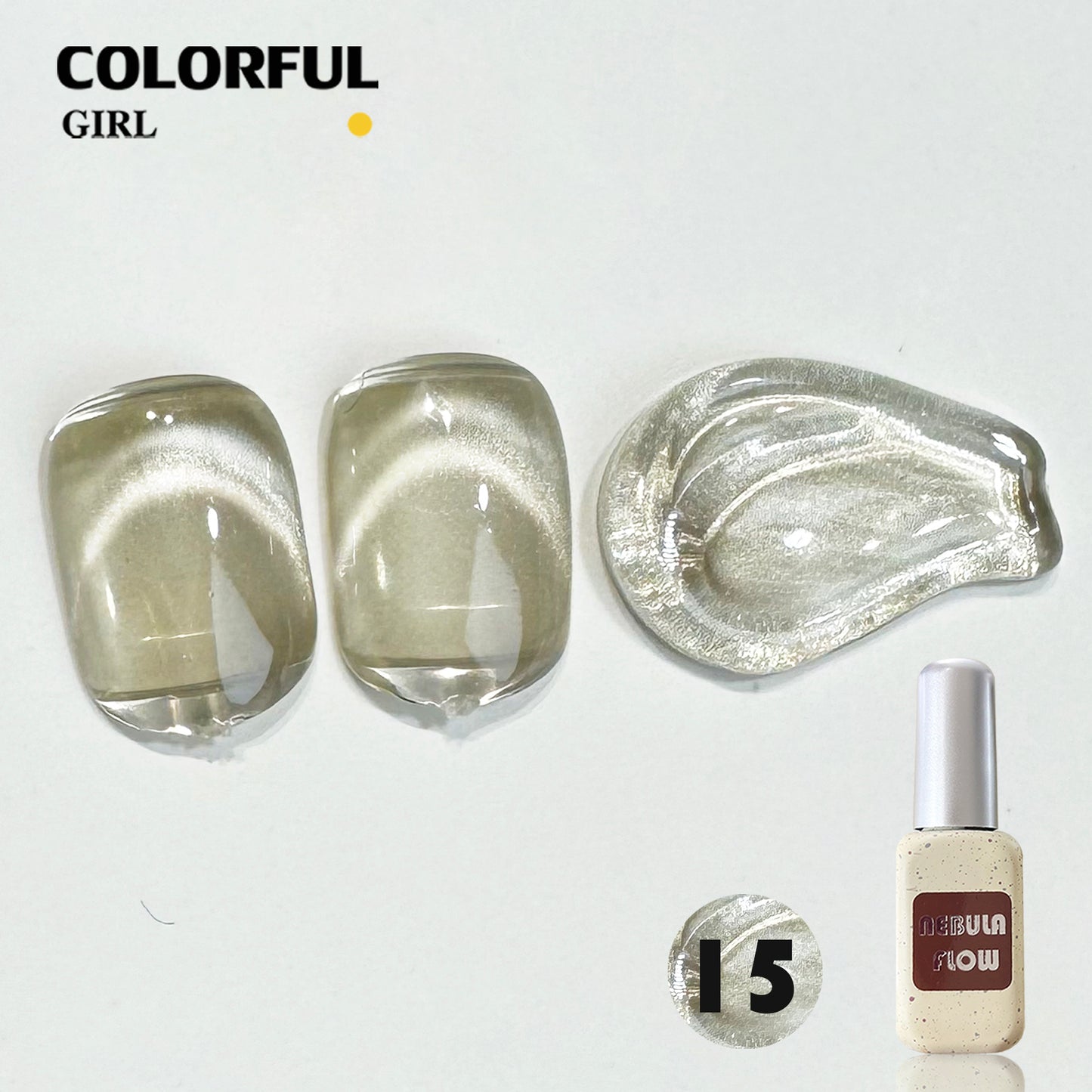 【พร้อมส่ง】NF-016|เบอร์ 1-24 แบบแยกขวด สีเจลแคทอายเนื้อซาติน NebulNFlow|สีแน่น cat eye วิบวับ สีลูกแก้ว สวยมาก ต้องอบ ส่งไว