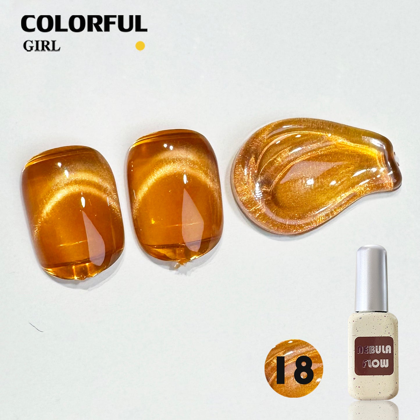 【พร้อมส่ง】NF-016|เบอร์ 1-24 แบบแยกขวด สีเจลแคทอายเนื้อซาติน NebulNFlow|สีแน่น cat eye วิบวับ สีลูกแก้ว สวยมาก ต้องอบ ส่งไว