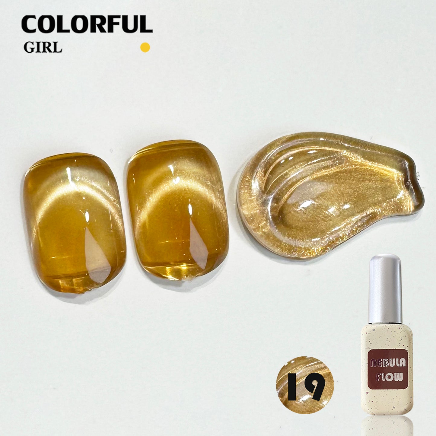【พร้อมส่ง】NF-016|เบอร์ 1-24 แบบแยกขวด สีเจลแคทอายเนื้อซาติน NebulNFlow|สีแน่น cat eye วิบวับ สีลูกแก้ว สวยมาก ต้องอบ ส่งไว