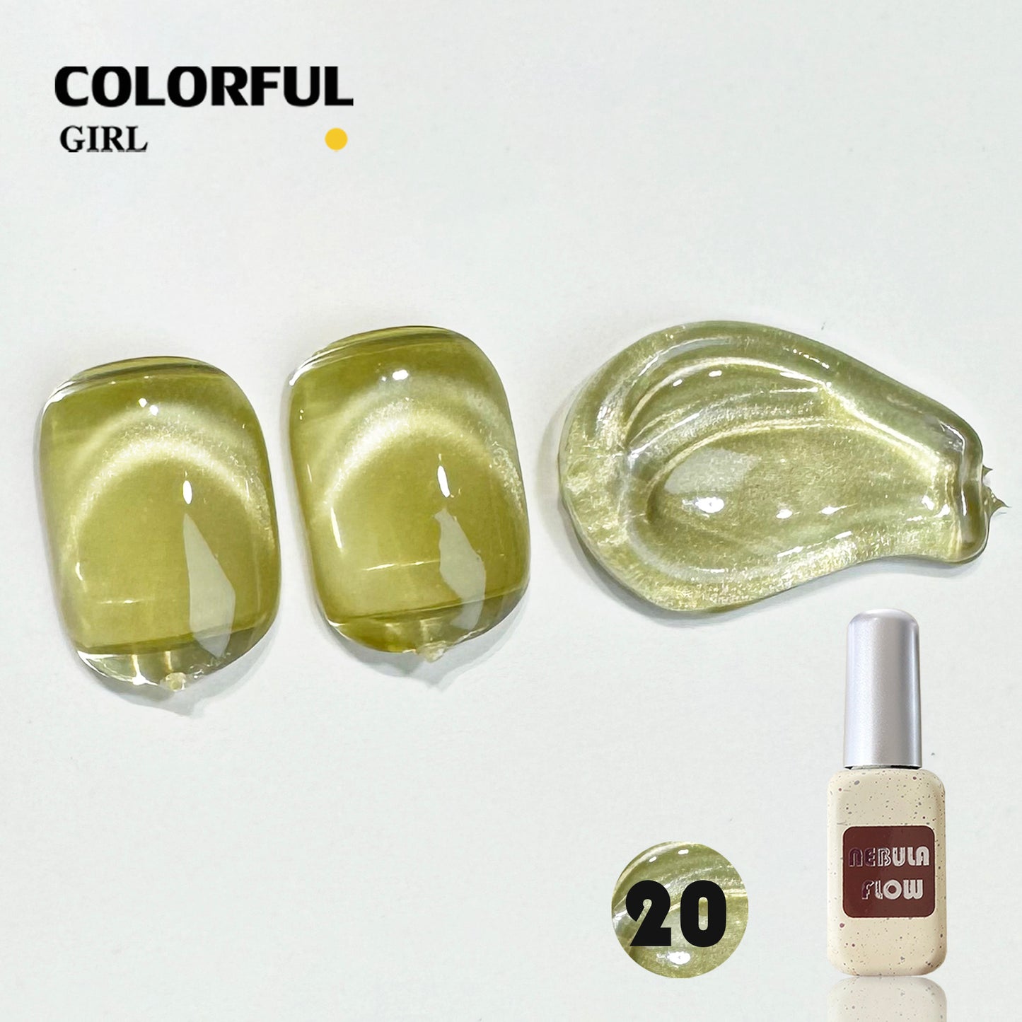 【พร้อมส่ง】NF-016|เบอร์ 1-24 แบบแยกขวด สีเจลแคทอายเนื้อซาติน NebulNFlow|สีแน่น cat eye วิบวับ สีลูกแก้ว สวยมาก ต้องอบ ส่งไว