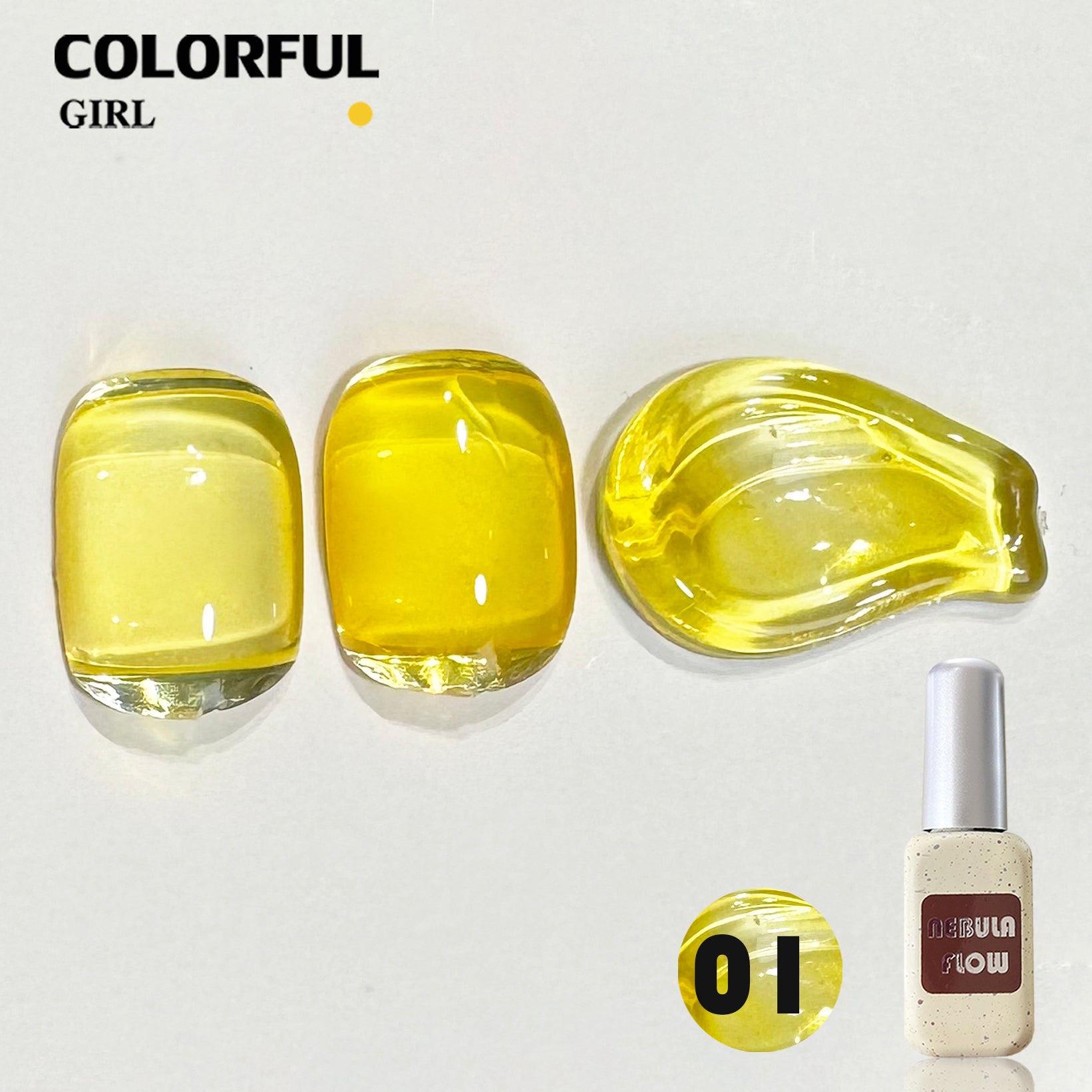 NebulNFlow แบบแยกขวด เบอร์ 1-24 สีเจลไซรัป |เนื้อสวยละมุนค่ะ สีลูกกวาด ไม่บางจนเกินไปทาง่าย