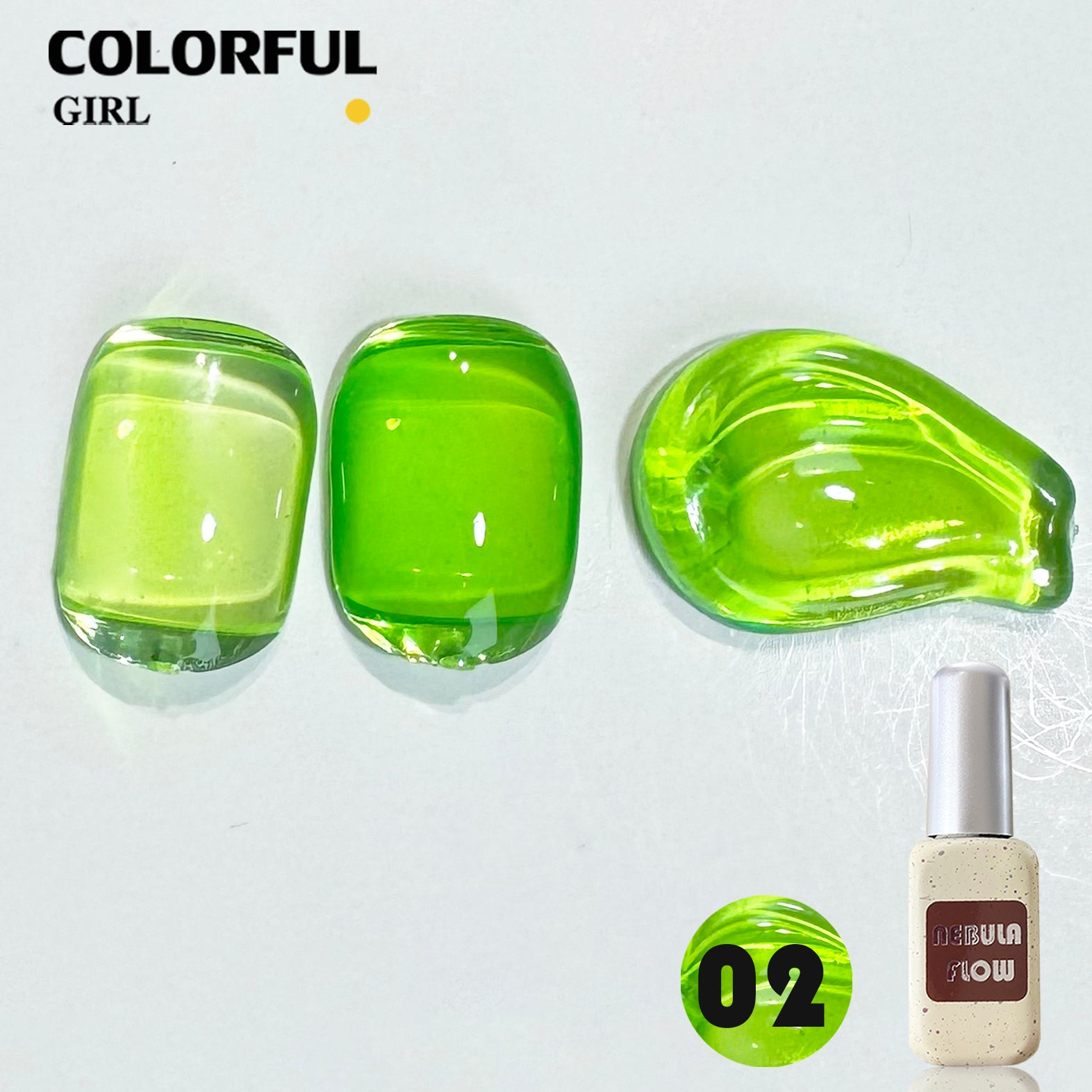NebulNFlow แบบแยกขวด เบอร์ 1-24 สีเจลไซรัป |เนื้อสวยละมุนค่ะ สีลูกกวาด ไม่บางจนเกินไปทาง่าย