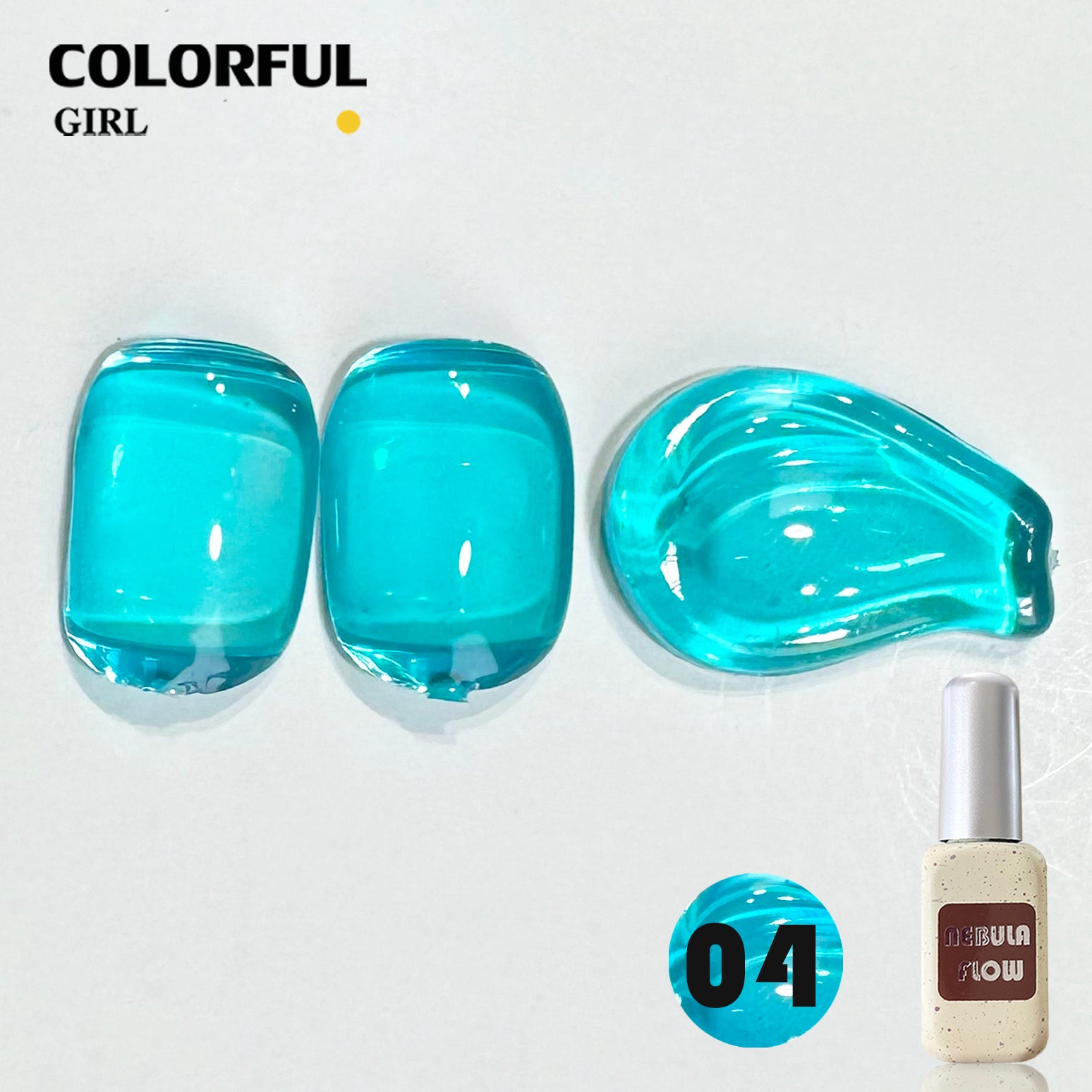 NebulNFlow แบบแยกขวด เบอร์ 1-24 สีเจลไซรัป |เนื้อสวยละมุนค่ะ สีลูกกวาด ไม่บางจนเกินไปทาง่าย