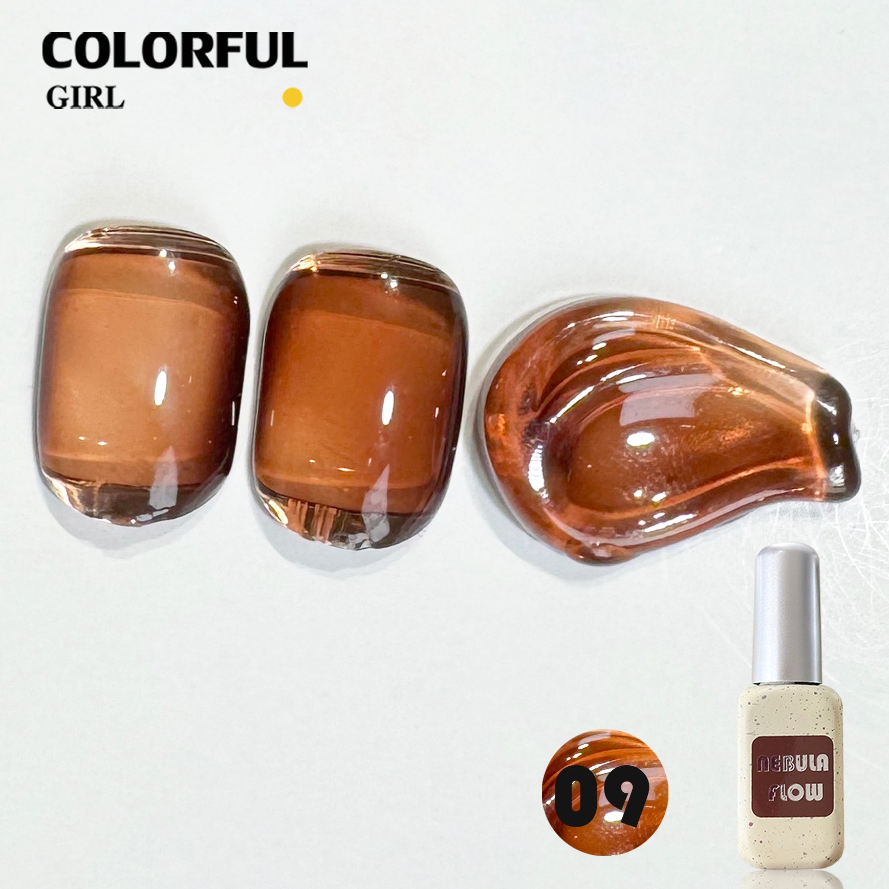 NebulNFlow แบบแยกขวด เบอร์ 1-24 สีเจลไซรัป |เนื้อสวยละมุนค่ะ สีลูกกวาด ไม่บางจนเกินไปทาง่าย