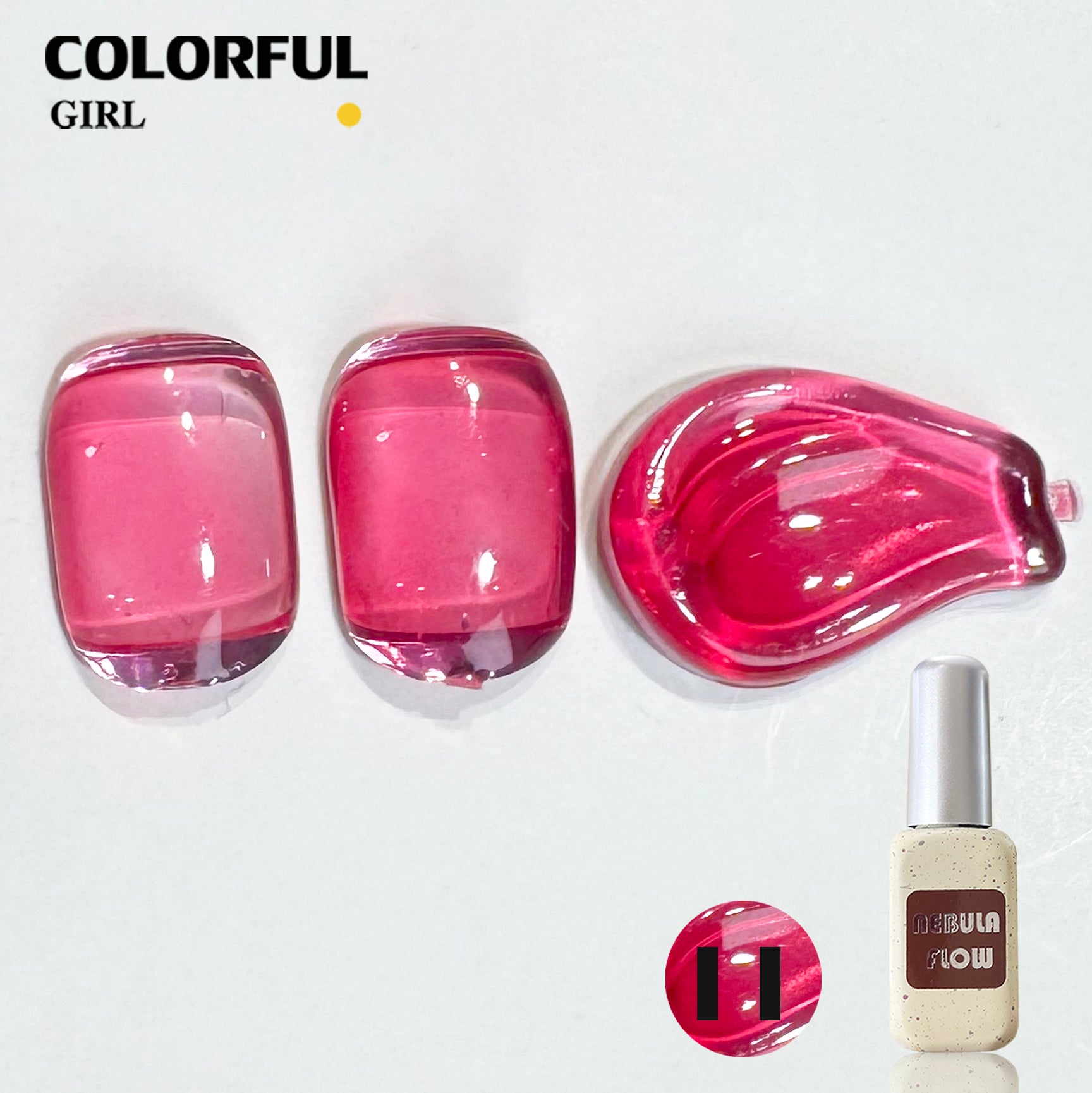 NebulNFlow แบบแยกขวด เบอร์ 1-24 สีเจลไซรัป |เนื้อสวยละมุนค่ะ สีลูกกวาด ไม่บางจนเกินไปทาง่าย