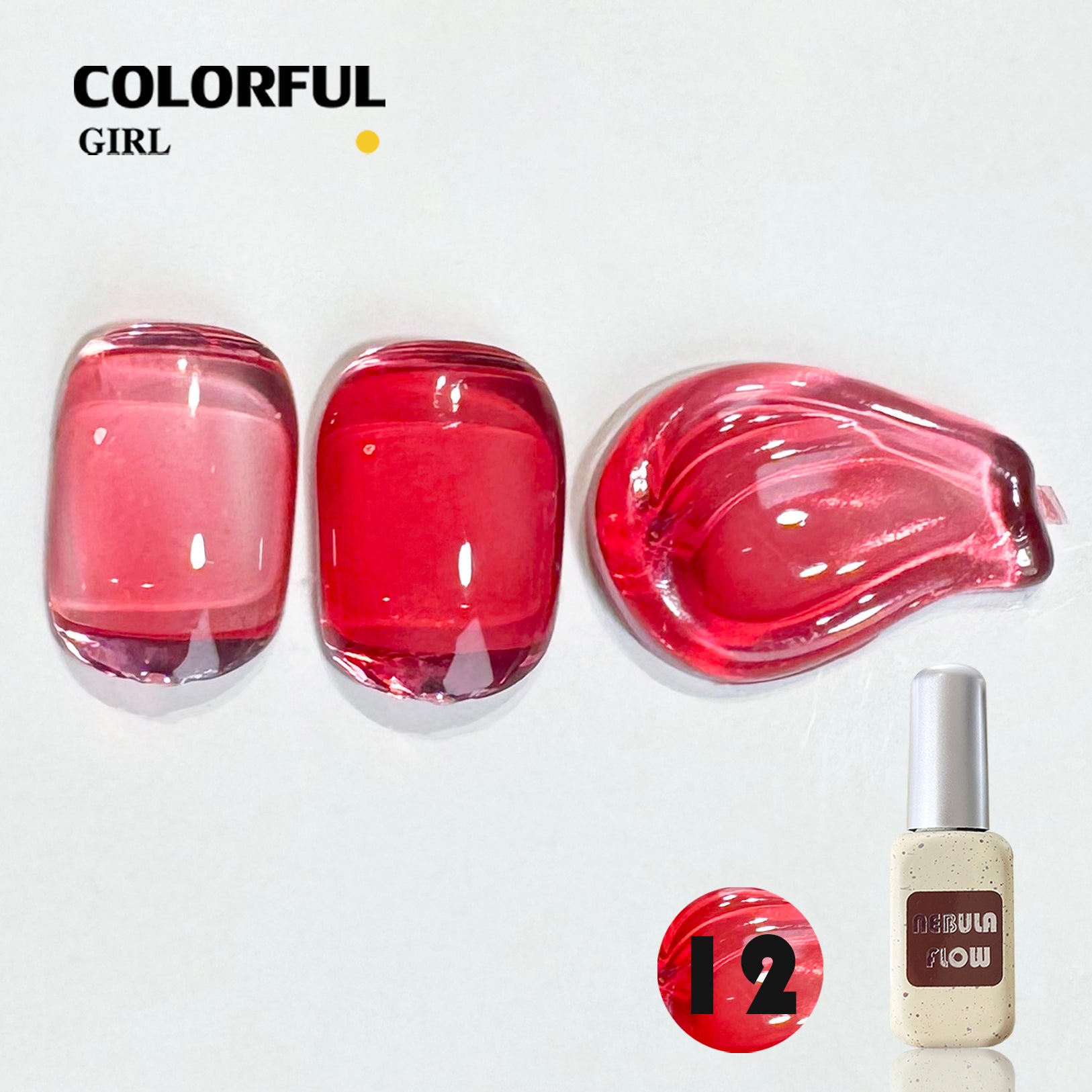 NebulNFlow แบบแยกขวด เบอร์ 1-24 สีเจลไซรัป |เนื้อสวยละมุนค่ะ สีลูกกวาด ไม่บางจนเกินไปทาง่าย