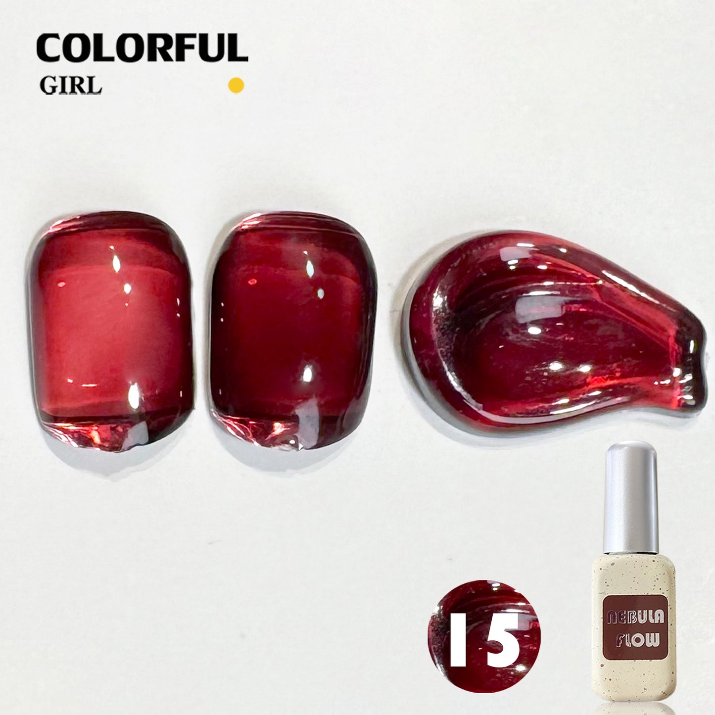 ✨พร้อมส่ง🇹🇭✨NF-020|เบอร์ 1-24 สีเจลไซรัป แบบแยกขวด NebulNFlow |เนื้อสวยละมุนค่ะ สีลูกกวาด ไม่บางจนเกินไปทาง่ายและสวยมากค่ะ