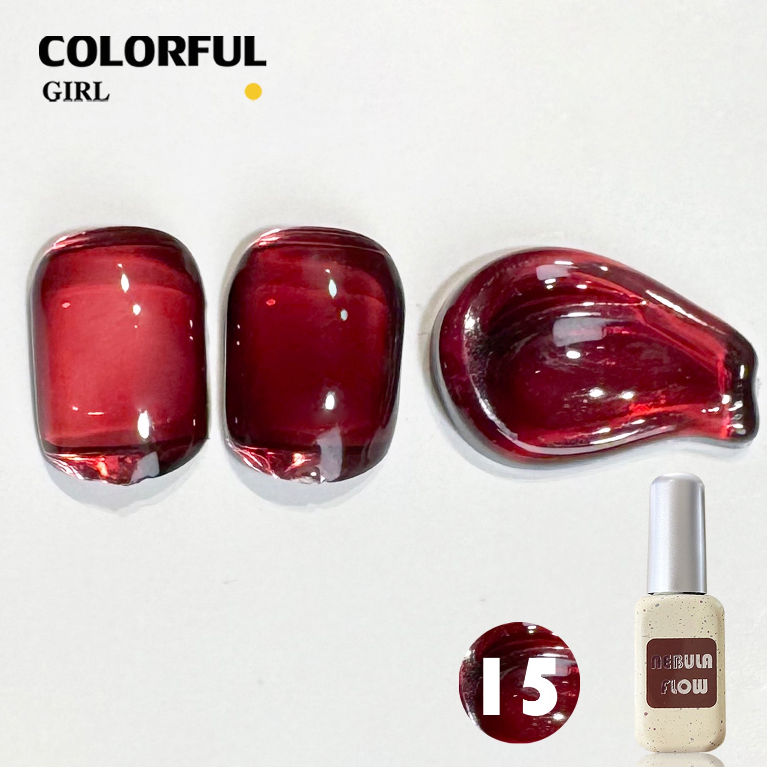 NebulNFlow แบบแยกขวด เบอร์ 1-24 สีเจลไซรัป |เนื้อสวยละมุนค่ะ สีลูกกวาด ไม่บางจนเกินไปทาง่าย
