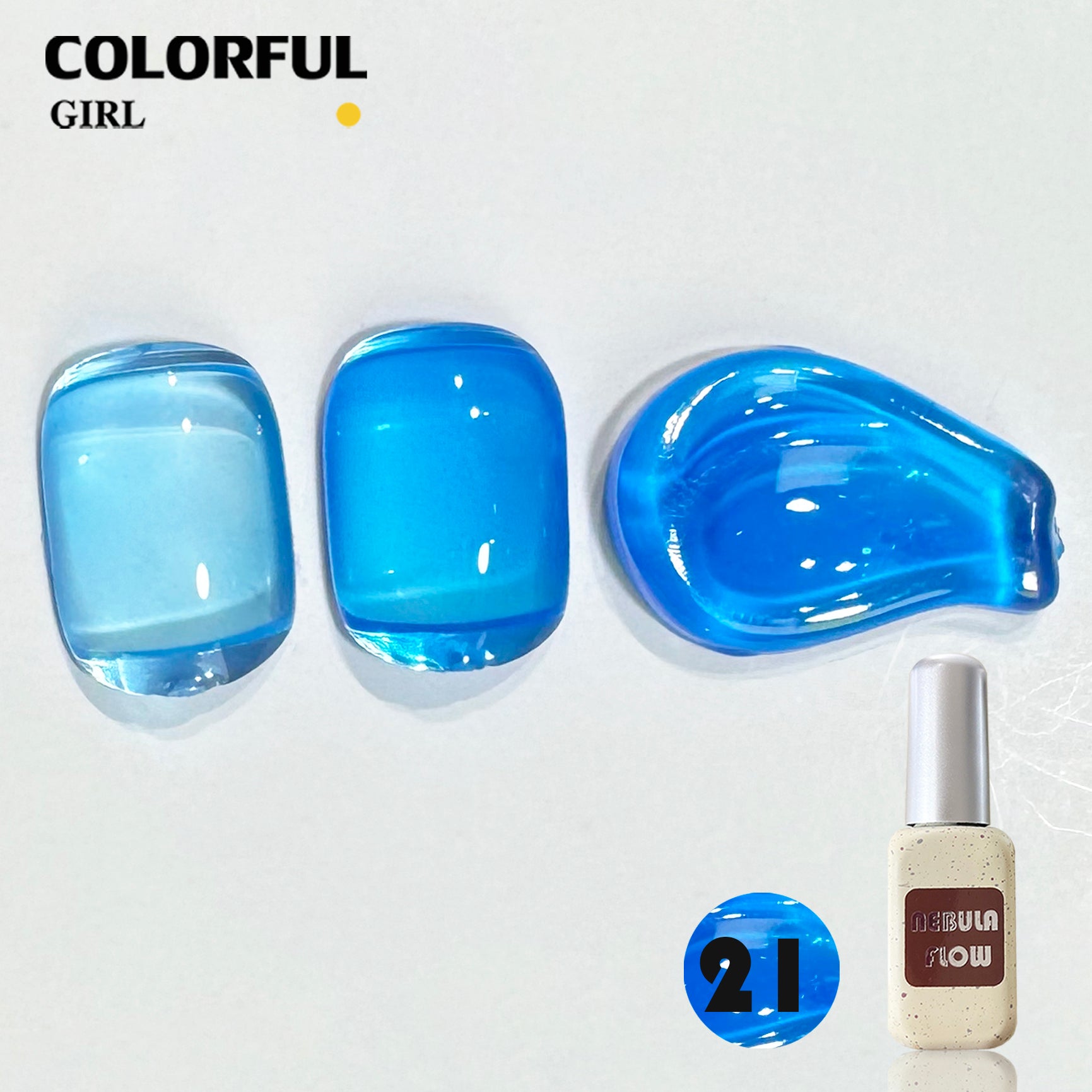 NebulNFlow แบบแยกขวด เบอร์ 1-24 สีเจลไซรัป |เนื้อสวยละมุนค่ะ สีลูกกวาด ไม่บางจนเกินไปทาง่าย