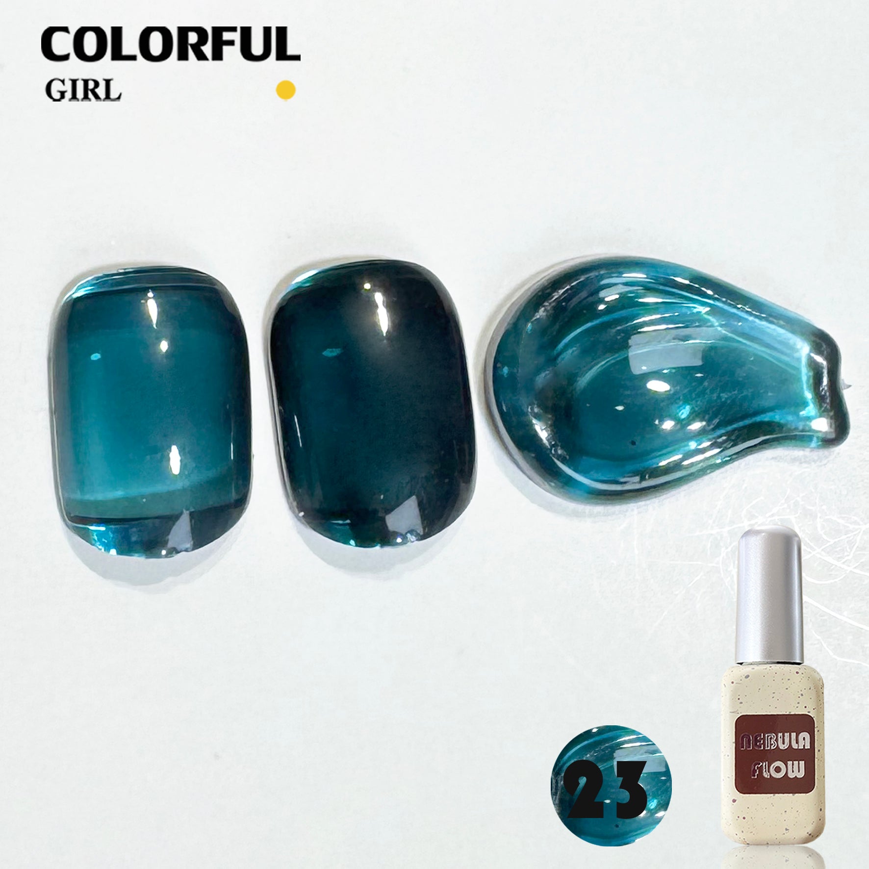 NebulNFlow แบบแยกขวด เบอร์ 1-24 สีเจลไซรัป |เนื้อสวยละมุนค่ะ สีลูกกวาด ไม่บางจนเกินไปทาง่าย