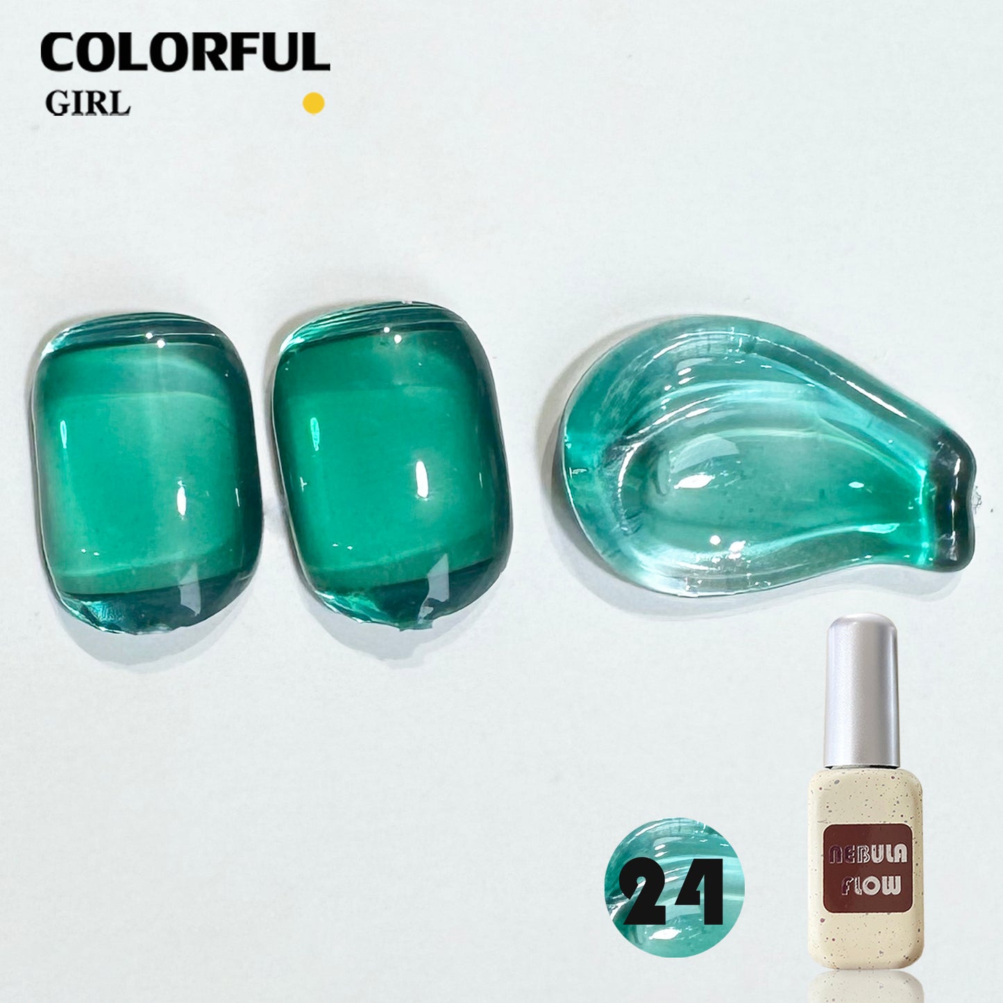 ✨พร้อมส่ง🇹🇭✨NF-020|เบอร์ 1-24 สีเจลไซรัป แบบแยกขวด NebulNFlow |เนื้อสวยละมุนค่ะ สีลูกกวาด ไม่บางจนเกินไปทาง่ายและสวยมากค่ะ
