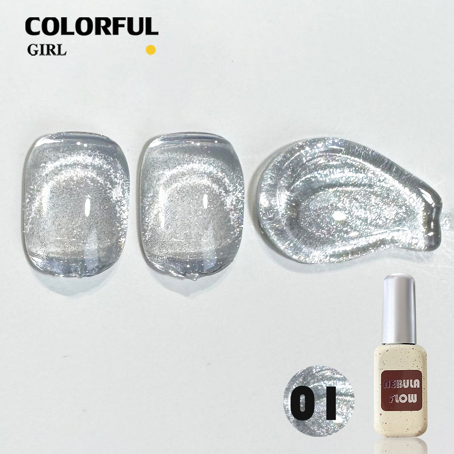 【พร้อมส่ง】NF-021|เบอร์ 1-24 สีเจลแคทอาย แบบแยกขวด NebulNFlow | สีแน่น ต้องอบ ส่งไว วิบวับ สีลูกแก้ว สวยมาก